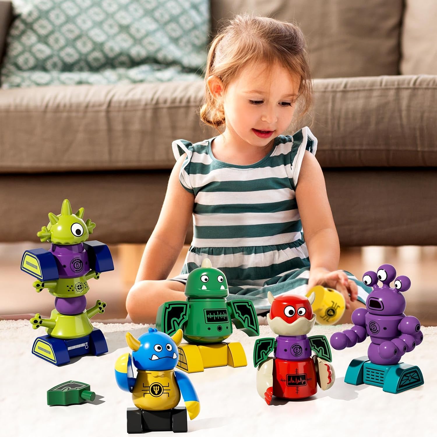Magnetisch Robot Speelgoed 3-8 Jaar | Stapelbare Transformeerbare Robots