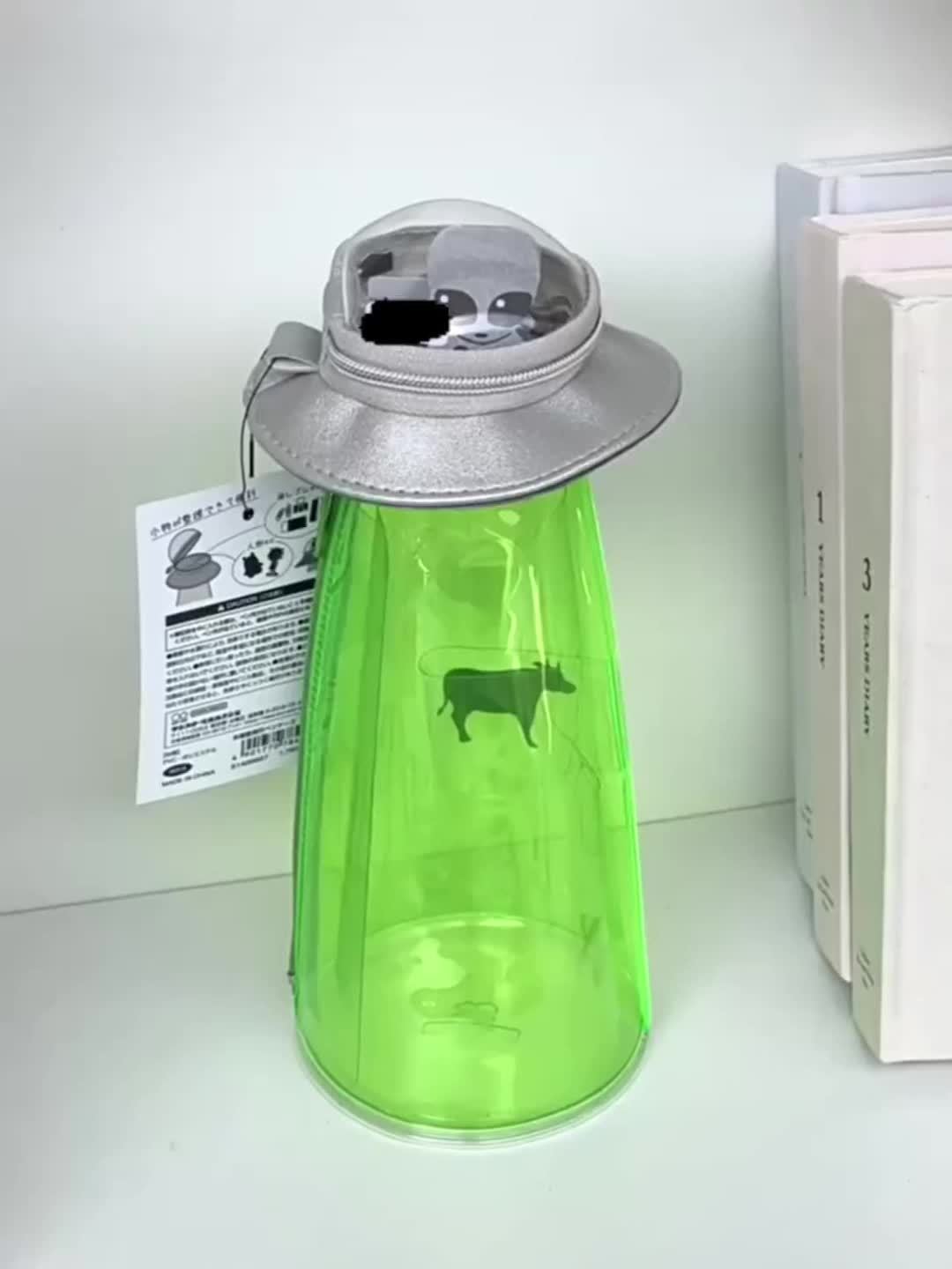 UFO Pennenzak voor Studenten en Tieners - Trousse Transparente Ruimteschip - Bureau Organizer en Rugtas Accessoire voor Jongens en Meisjes