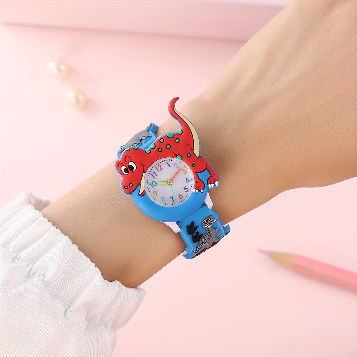 Cartoon Dinosaurus Kinderhorloge | Silicone T-Rex Band – Perfect Cadeau voor Jongens & Meisjes