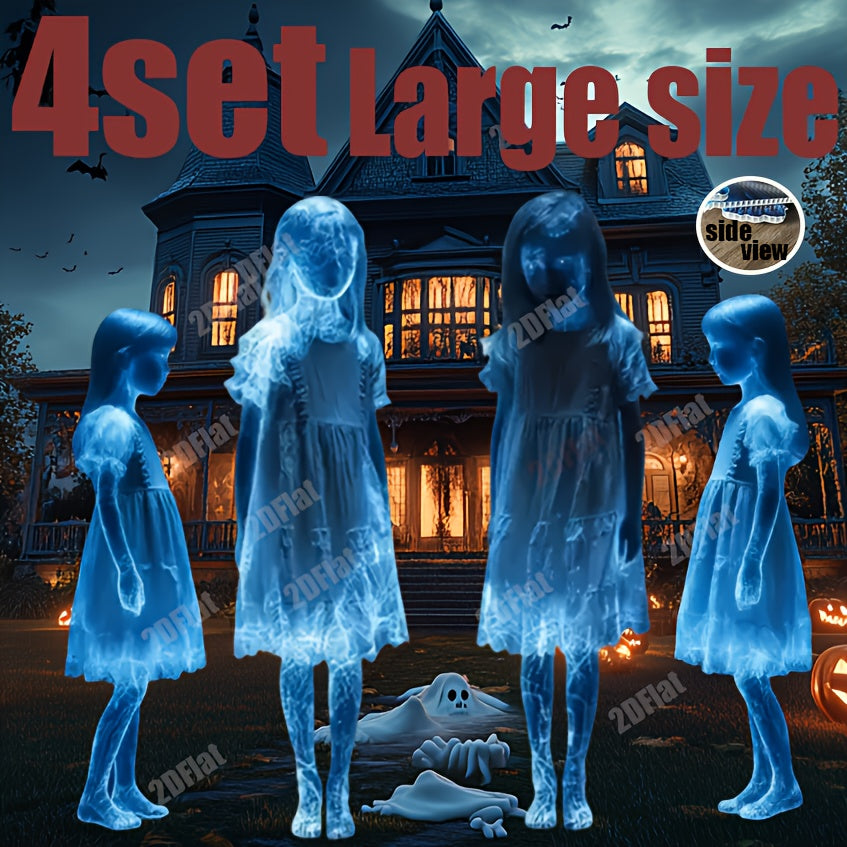 Halloween tuinprikkers 4st | Spook decor voor buiten & feest