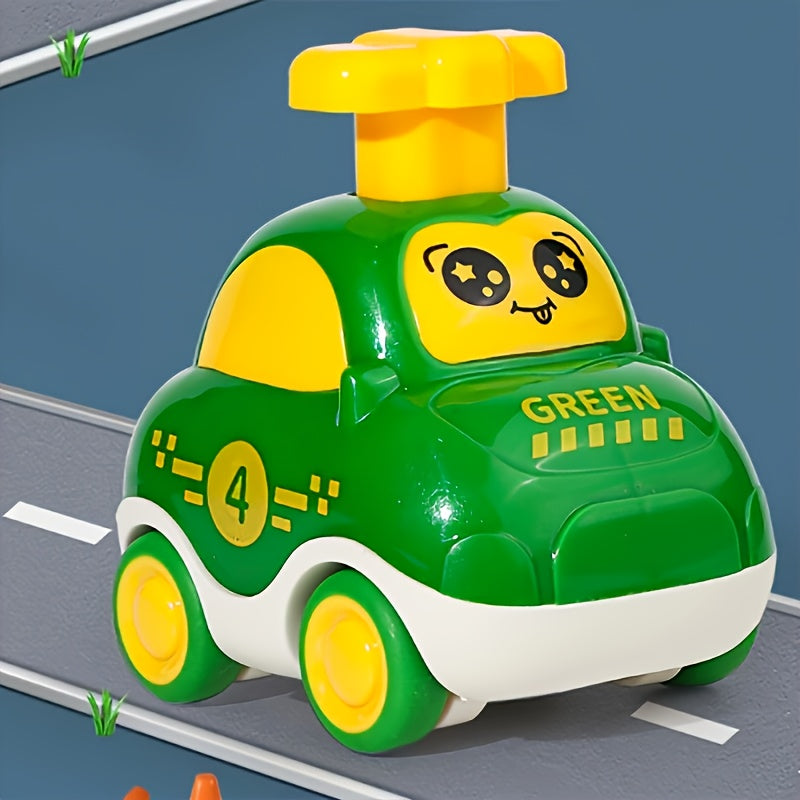 Cartoon druk-en-rij auto | Educatief speelgoed, kerst en Halloween cadeau voor kinderen