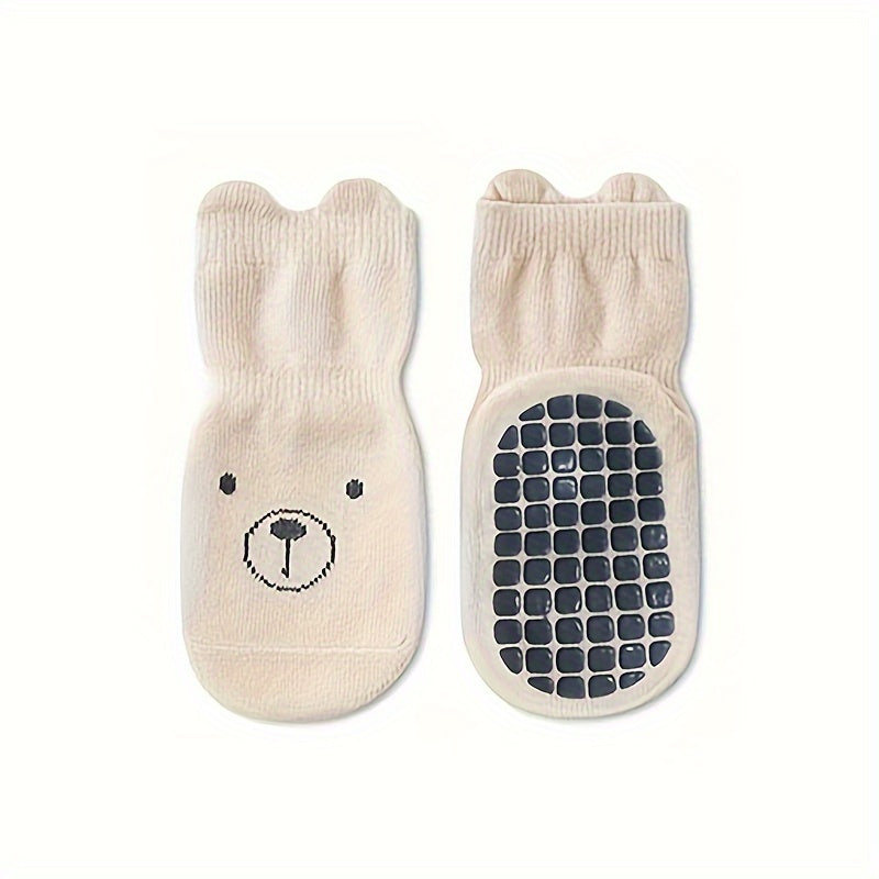 5 Paar Baby Antislip Vloersokken | Antislip Gripsokken voor Baby's Peuters Jongens en Meisjes