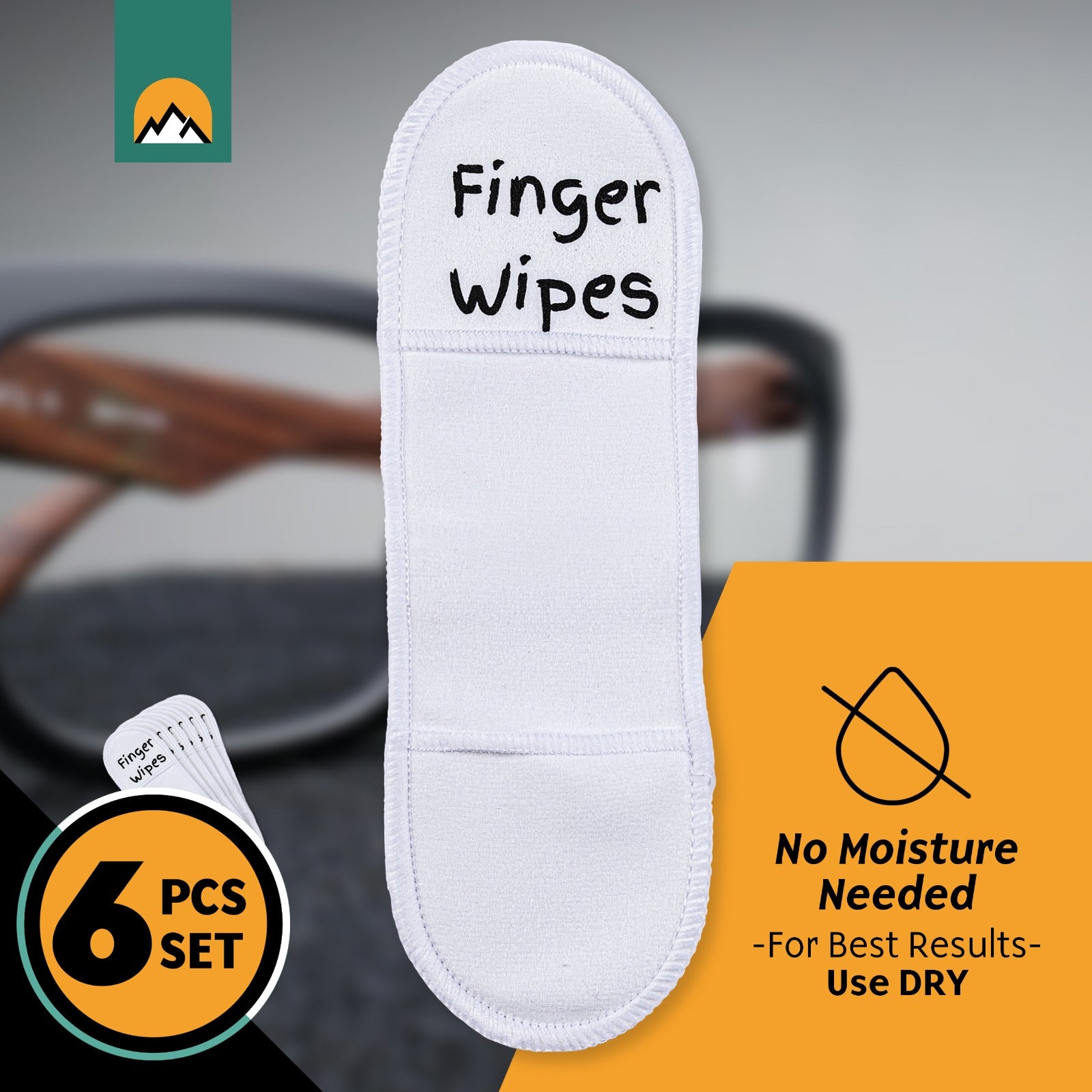 Set de 6 Chiffons de Nettoyage Réutilisables en Microfibre pour Lunettes - Nettoyeur d'Objectifs et Écrans