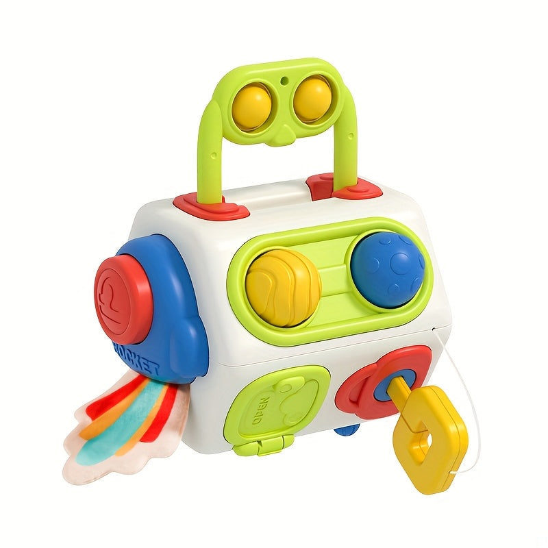 Sensorisch Speelgoed Voor Kinderen | Reisbord Cube | Educatief Leerspeelgoed | Kerst- en Verjaardagscadeau | Vorm- en Kleurherkenning, Motorische Vaardigheden Game