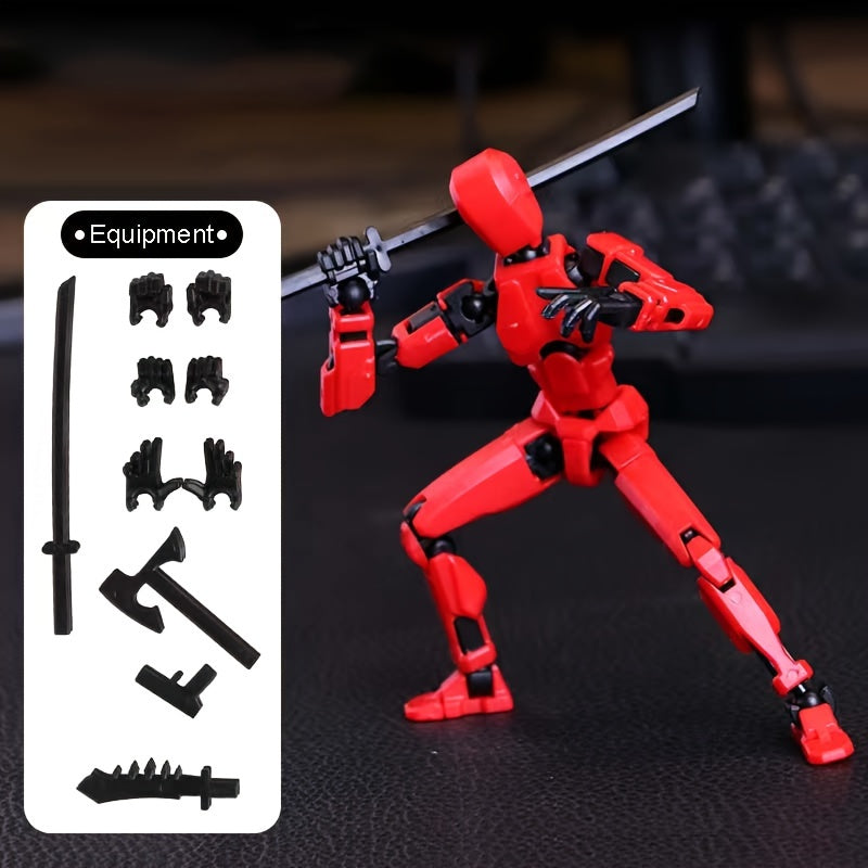 Robot Actiefiguur Set | 13 Scharnieren 3D-geprinte Pop Articuleerbaar Verzamelbaar Speelgoed voor Kinderen van 3-8 Jaar