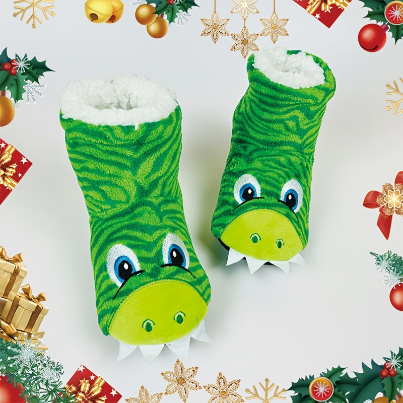Cartoon Dinosaurus Slippers | Gezellig, Warm & Comfortabel voor Jongeren
