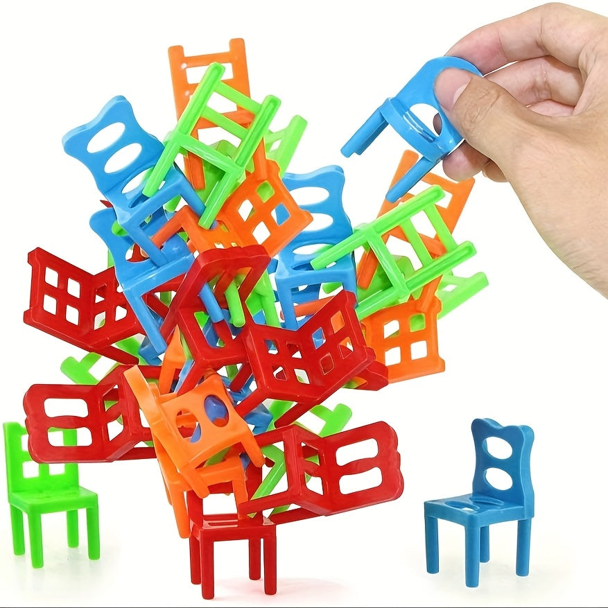 48-delige Opvouwbare Stoel Puzzelset voor Kinderen | Interactief Bouwspeelgoed
