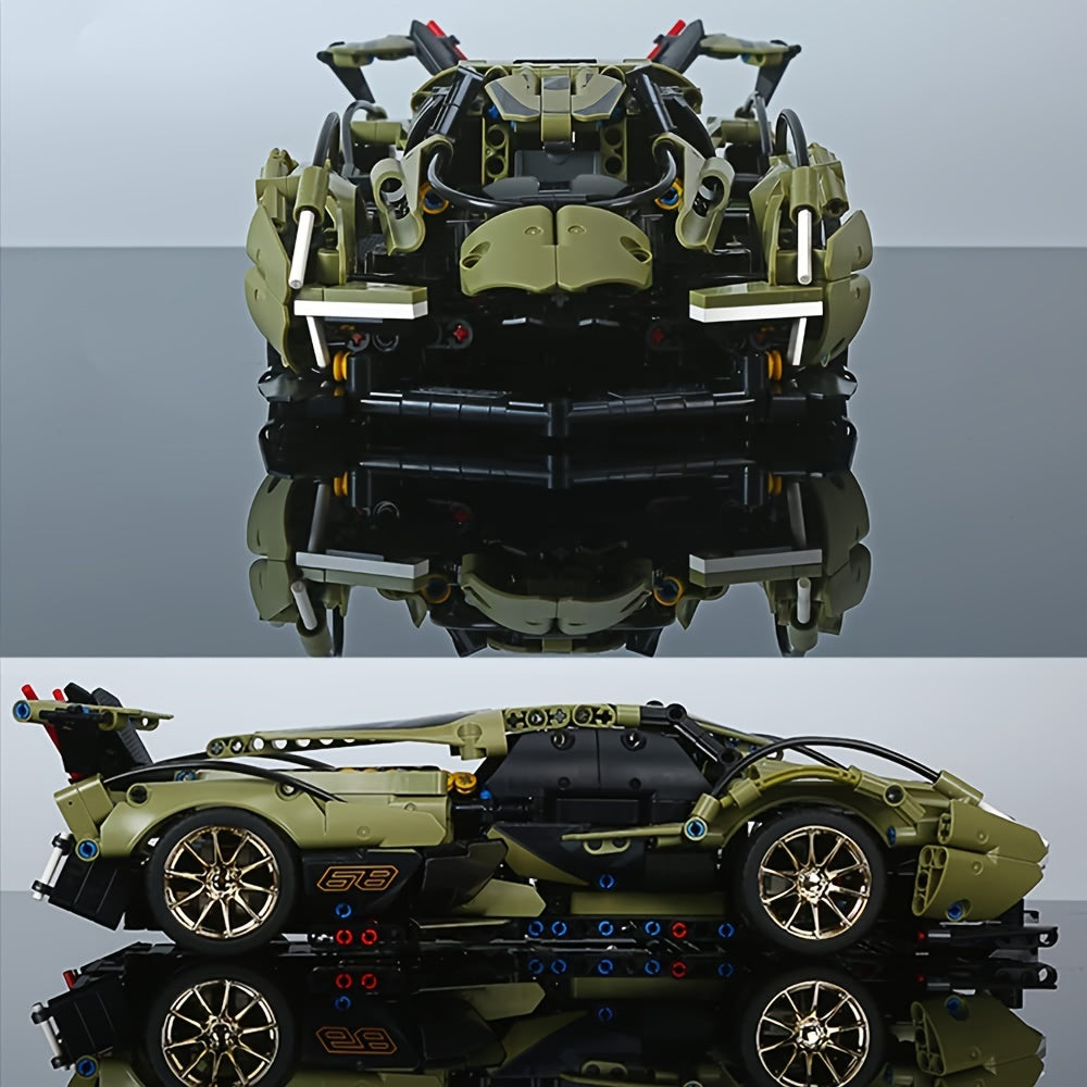 452-delige high-tech raceauto bouwset - Perfect verjaardagscadeau.