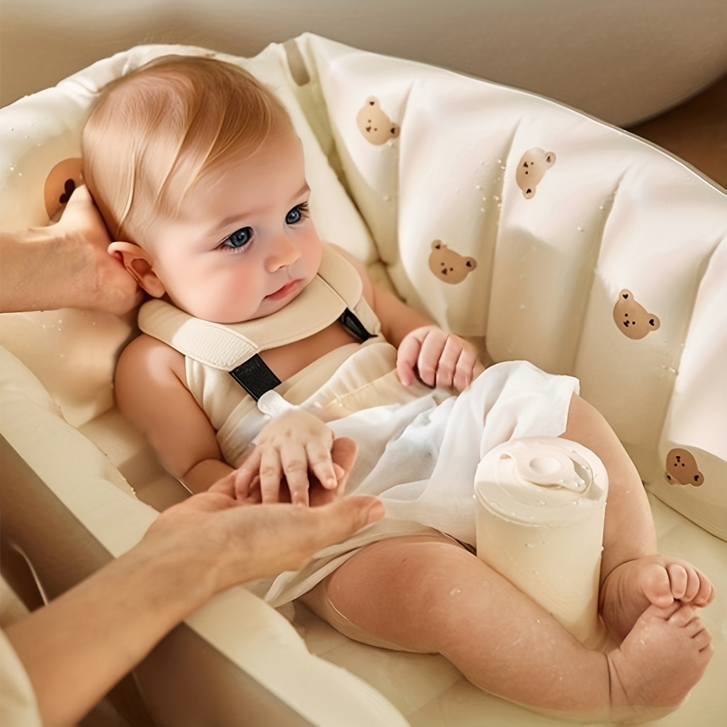 Koreaanse Draagbare Inklapbare Baby Badkuip | Opblaasbaar PVC Zwembad Voor Baby’s