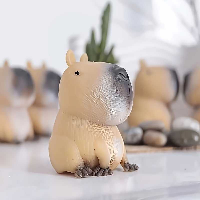 1x Capybara Rubber Speelgoed | Squeeze Bounce Toy | Duurzaam & Uniek | Feestje & Cadeautip voor Halloween/Kerst
