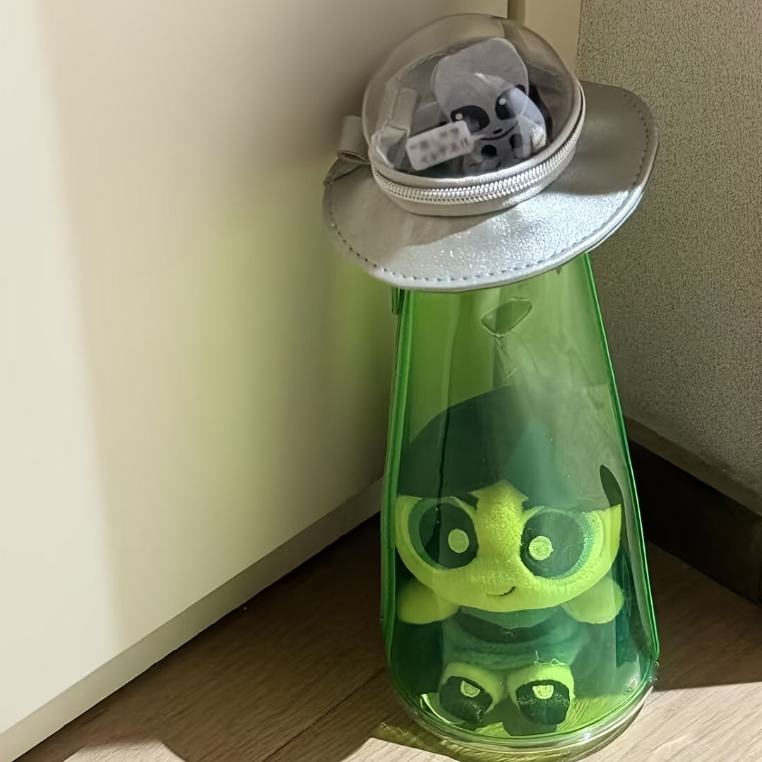 UFO Pennenzak voor Studenten en Tieners - Trousse Transparente Ruimteschip - Bureau Organizer en Rugtas Accessoire voor Jongens en Meisjes