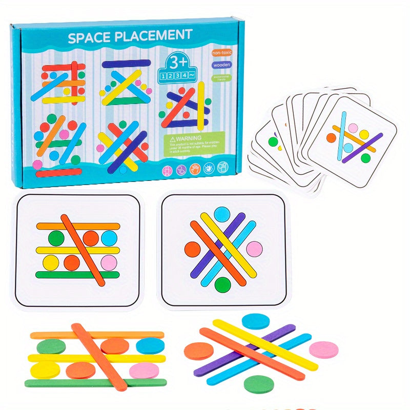 Houten IJsjesstokjes Puzzelspellen | Sorteer- en Stapelspeelgoed Educatief Wiskundig Speelgoed met Puzzels voor Peuters van 1, 2, 3, 4+ Jaar