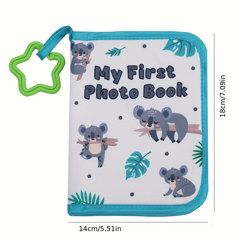 Zacht Baby Fotoalbum met Giraf Thema voor Jongens en Meisjes - Herinneringsboek voor de Eerste Foto's van Pasgeboren Kinderen - Perfect als Kraamcadeau