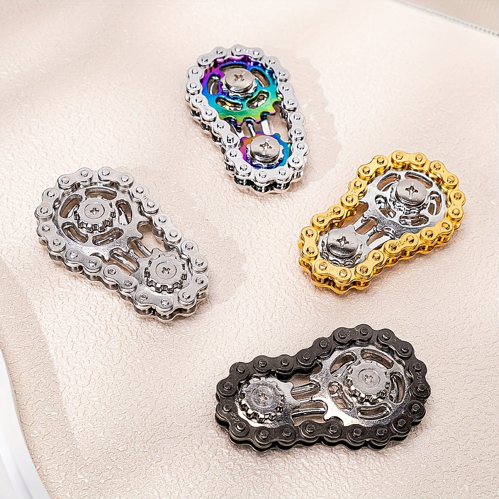 Fidget Spinner met fietskettingontwerp – Ontspan met stijl en precisie