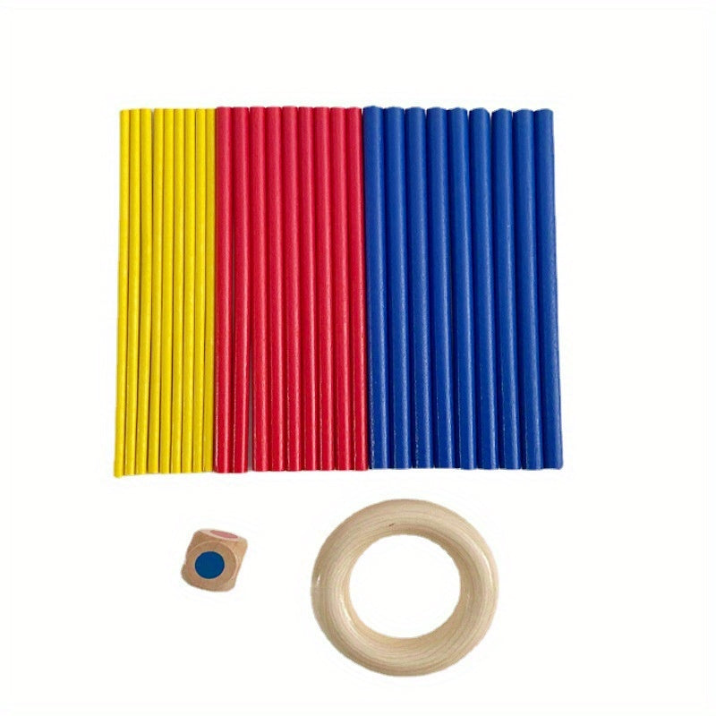 Houten Mikado Spel voor Kinderen | 27-Delige Familieset 3+