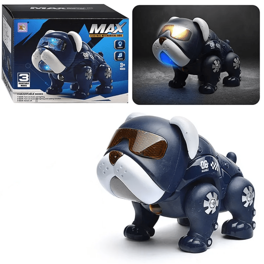 Slimme Robothond met Licht en Muziek voor Kinderen vanaf 3 Jaar - Interactief Speelgoedhondje dat Zelf Obstakels Ontwijkt - Robot Huisdier voor Jongens en Meisjes