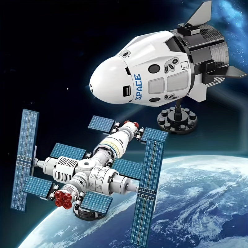 Ruimteshuttle & Raket Bouwset | Interactief Educatief Speelgoed, Perfect Cadeau voor Kerst & Halloween