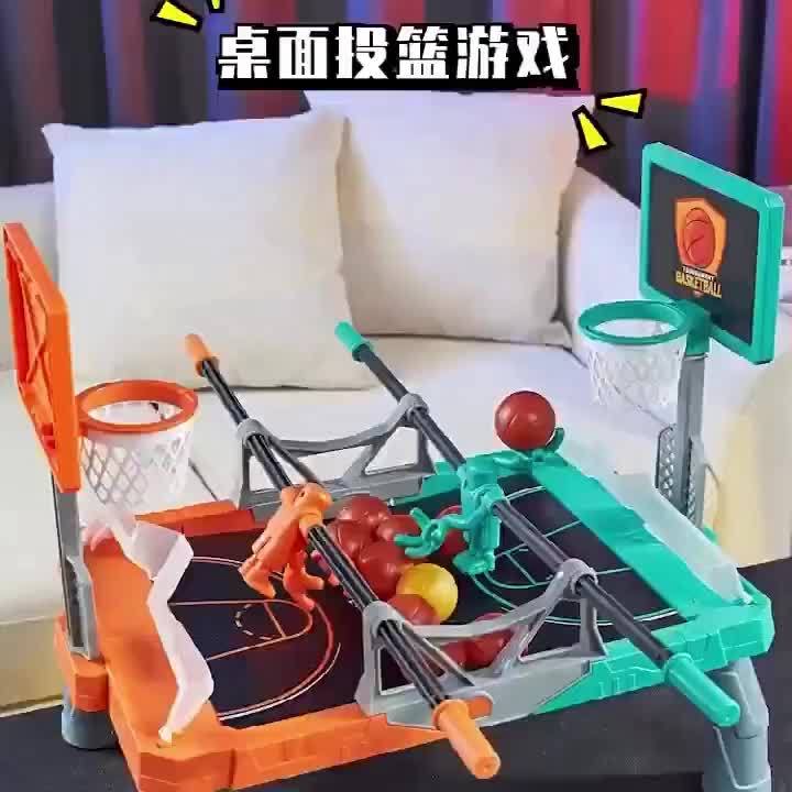 Educatieve Dubbele Desktop Basketbal | Vingerboard Sportspel voor Ouders-Kinderen Interactie vanaf 4 Jaar