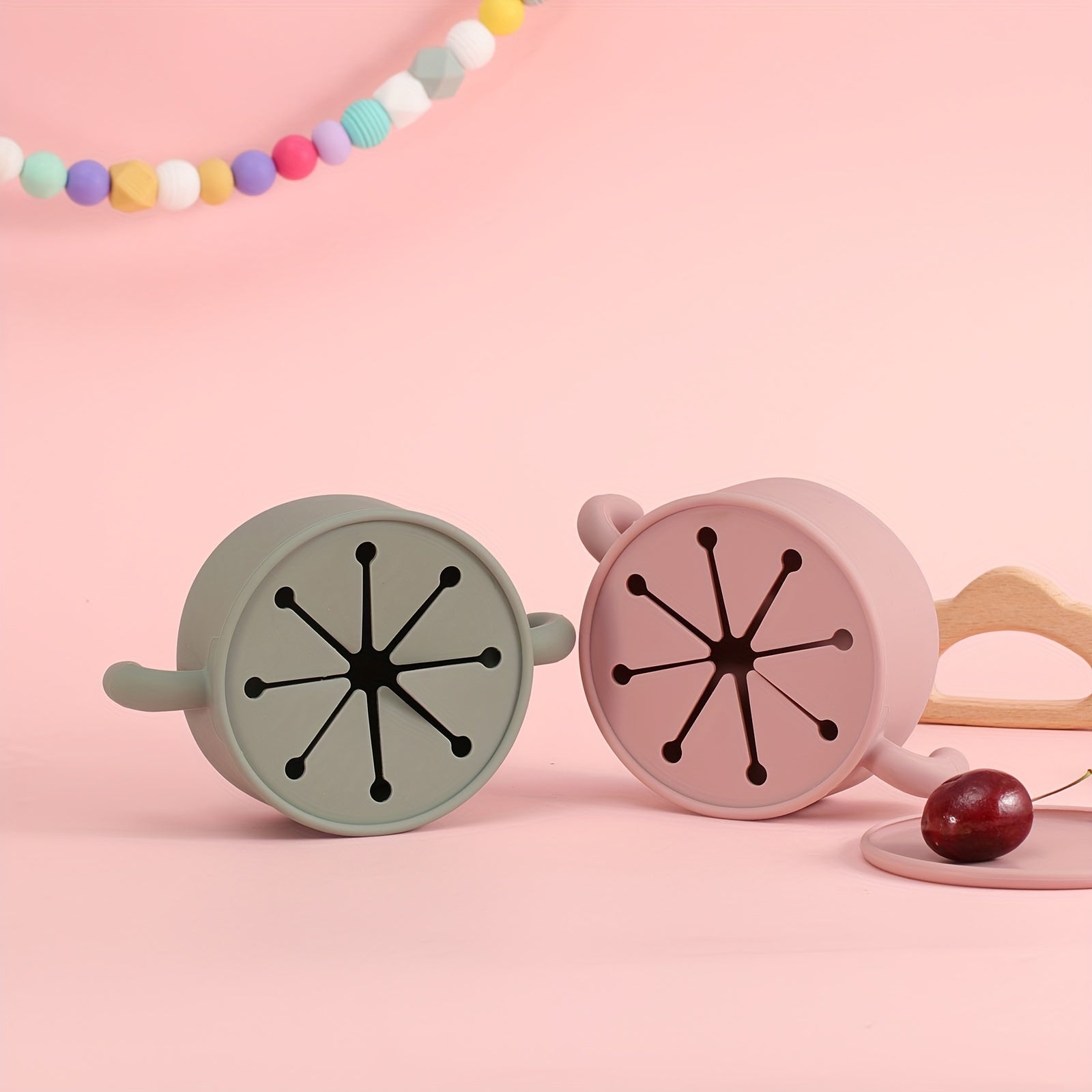 Siliconen Baby Snack Kom | Voedselopslag Kom met Stofbestendige Deksel voor Baby's en Peuters