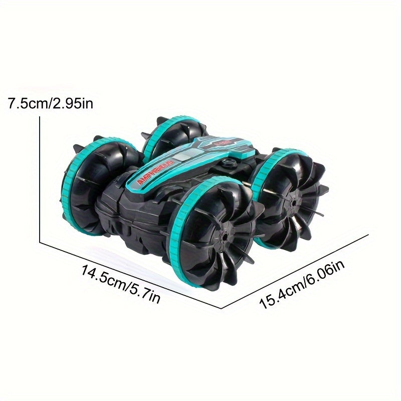 Hoge-Snelheid 4WD Amfibische RC Auto - 360° Drift, All-Terrain, Crashbestendig, Oplaadbare Batterij - Perfect Cadeau voor Kinderen met Kerst, Halloween, Thanksgiving
