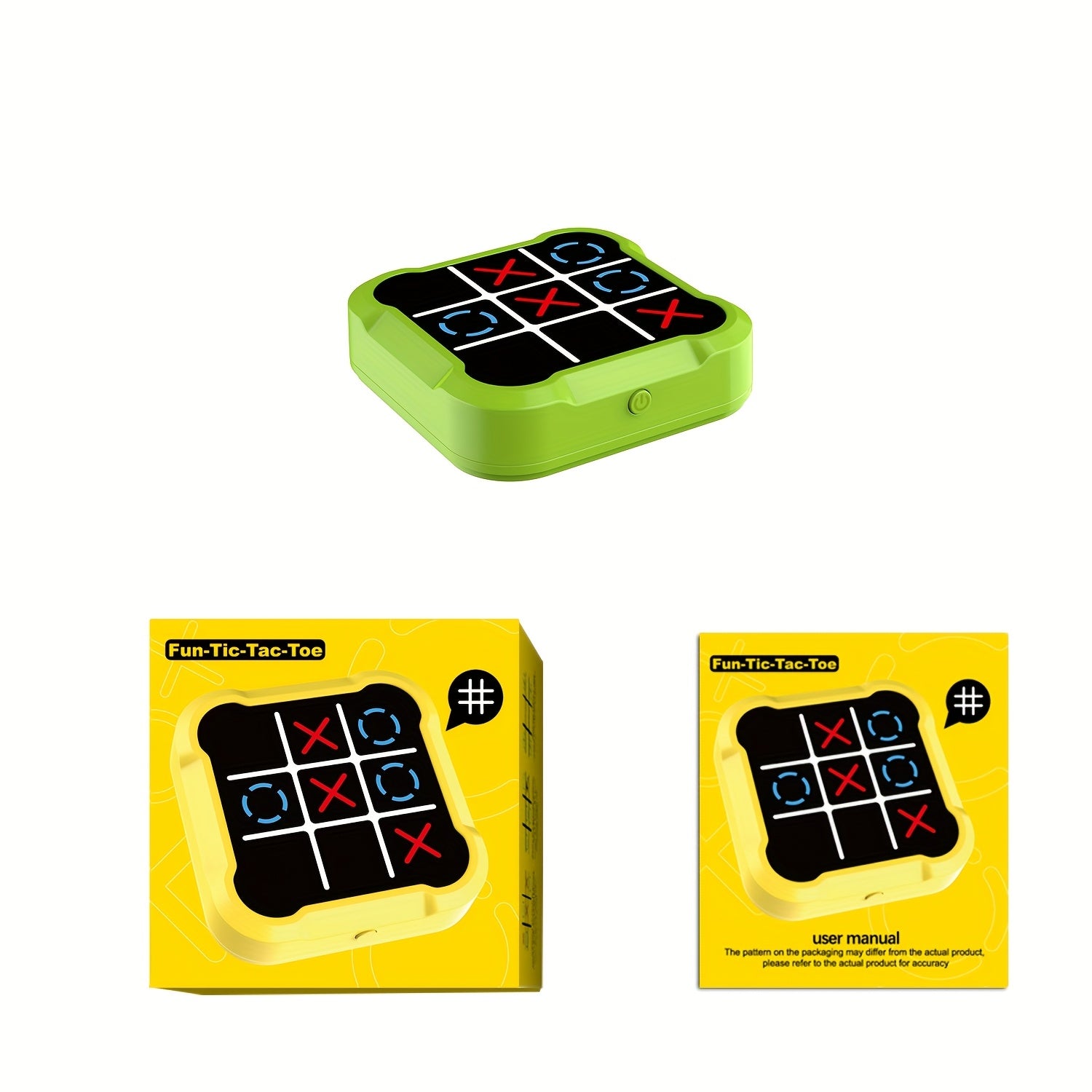 Mini Handheld Spelconsole – 4-in-1 IQ Puzzelspel voor Geheugentraining en Reizen