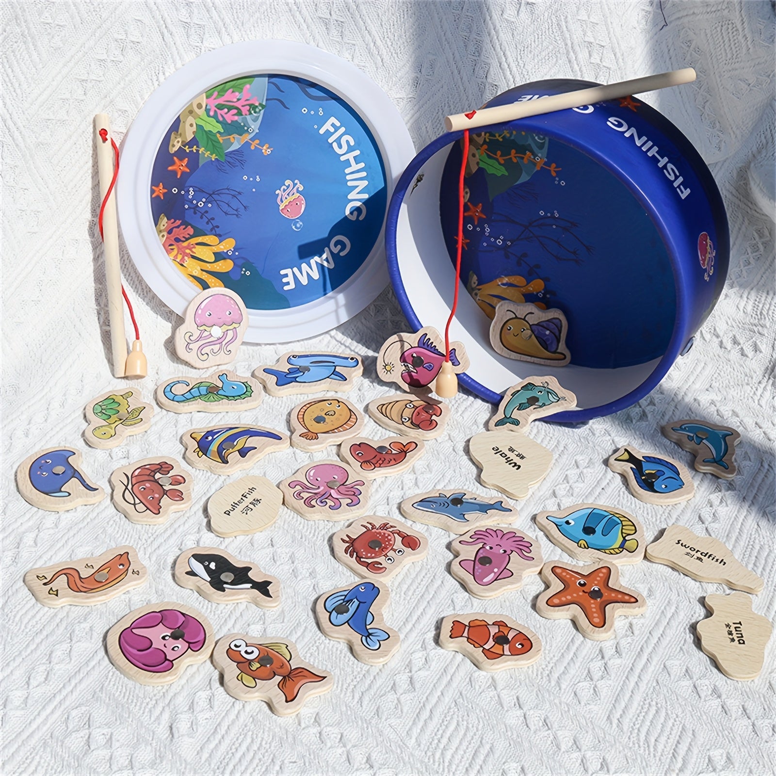 Magnetisch Houten Visspel | Kleurrijk Educatief Spel voor Kinderen