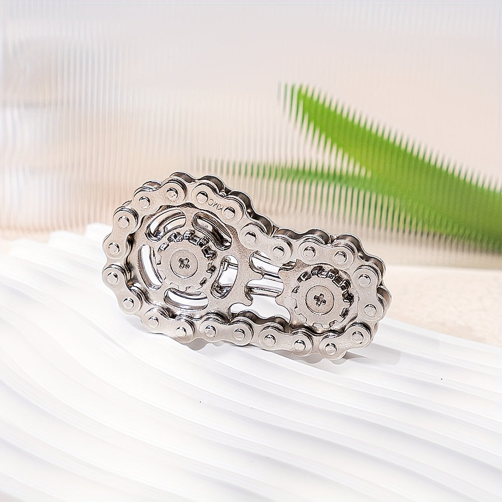 Fidget Spinner met fietskettingontwerp – Ontspan met stijl en precisie