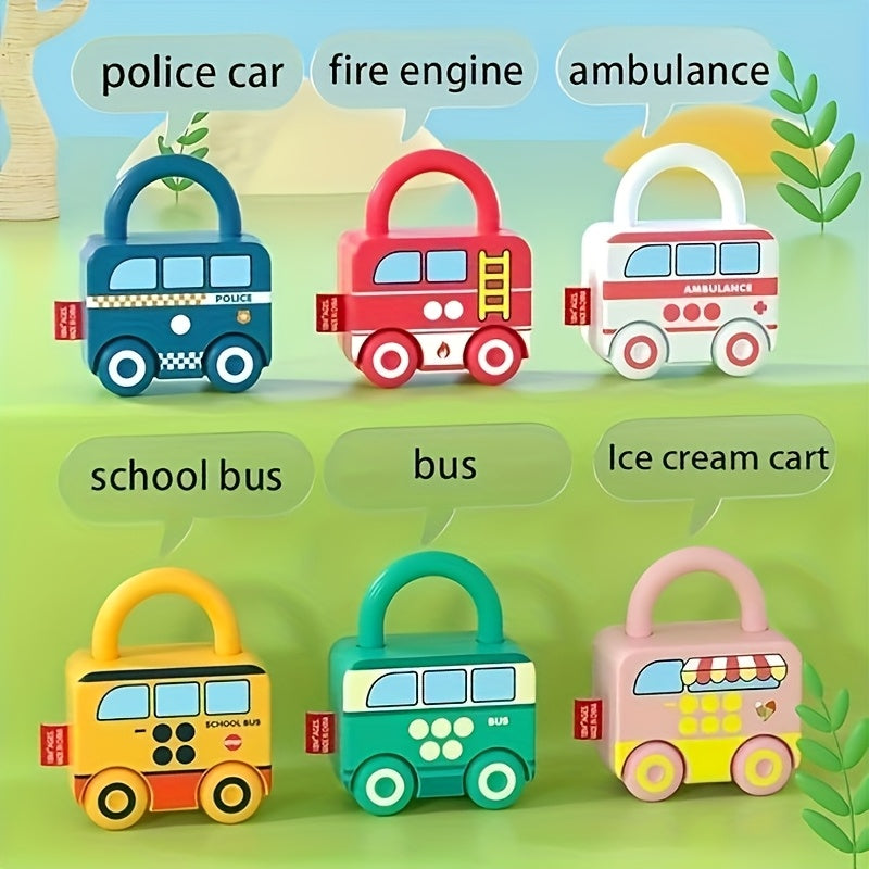 Interactieve trein sloten - educatief speelgoed voor fijne motoriek 3+ jaar