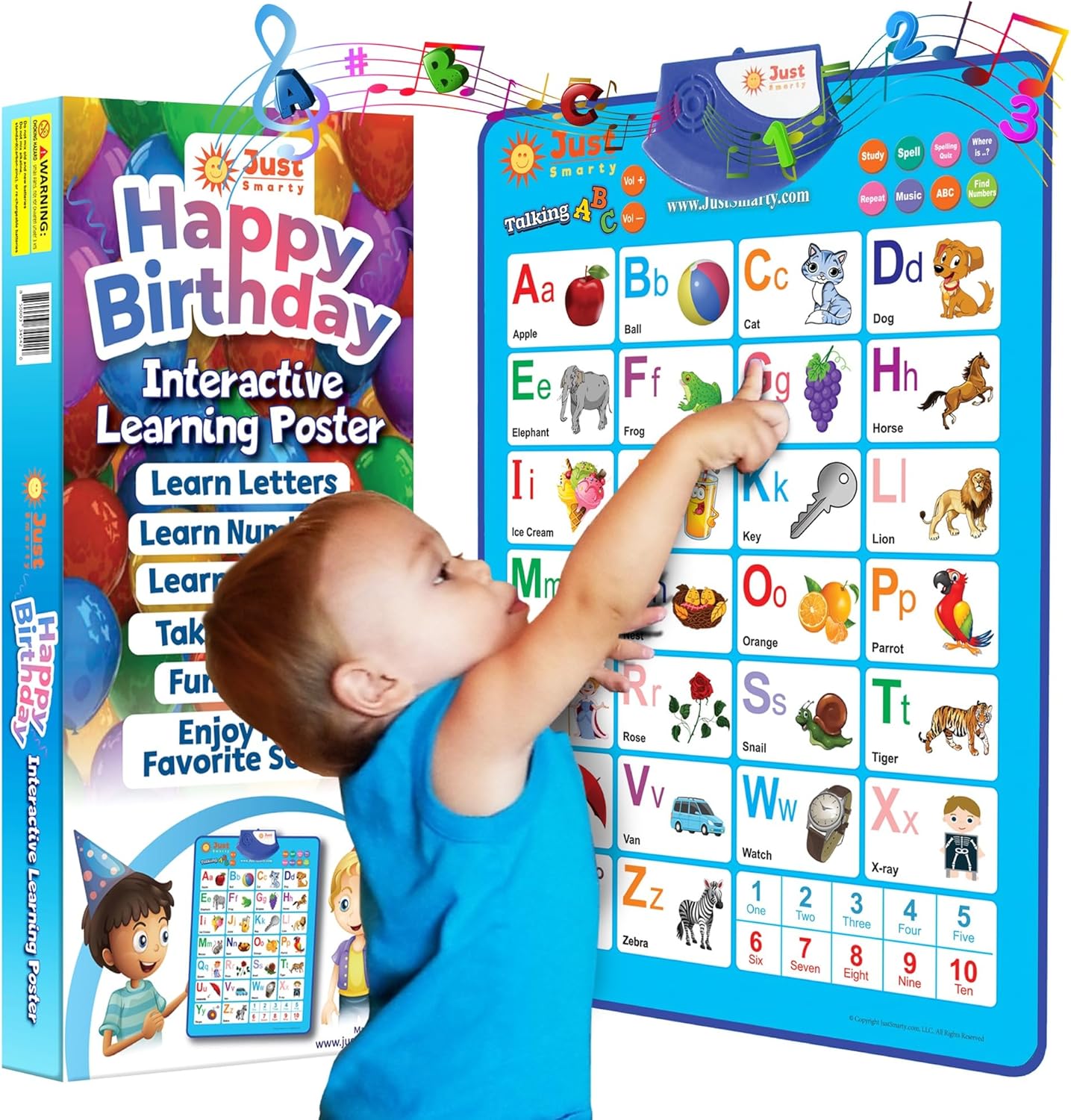 Alfabet Muurposter | Logopedie Montessori speelgoed, educatief cadeau voor peuters van 1, 2, 3, 4, 5 jaar