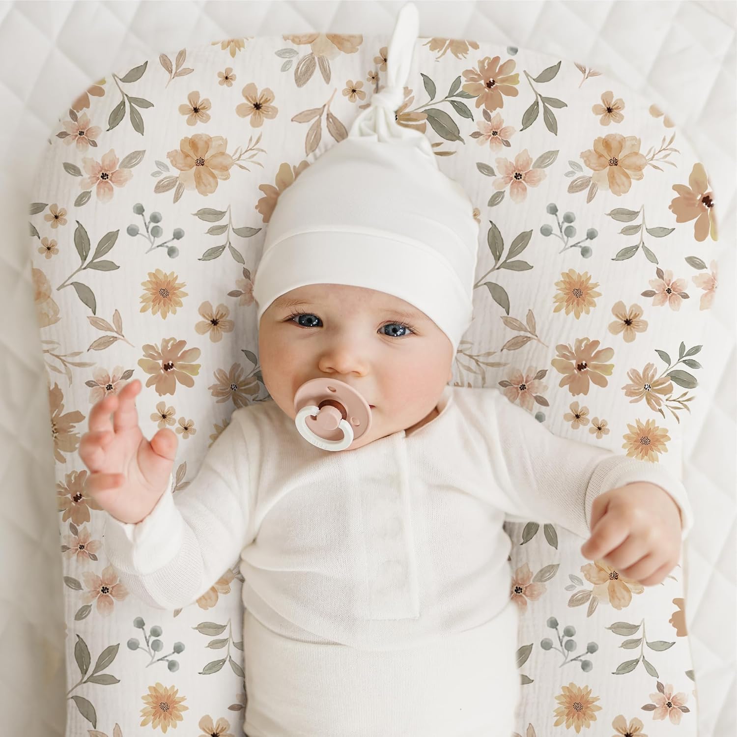 2 Pack Baby Lounger Overtrek | Zachte en Ademende Lounger Overtrek voor Pasgeborenen