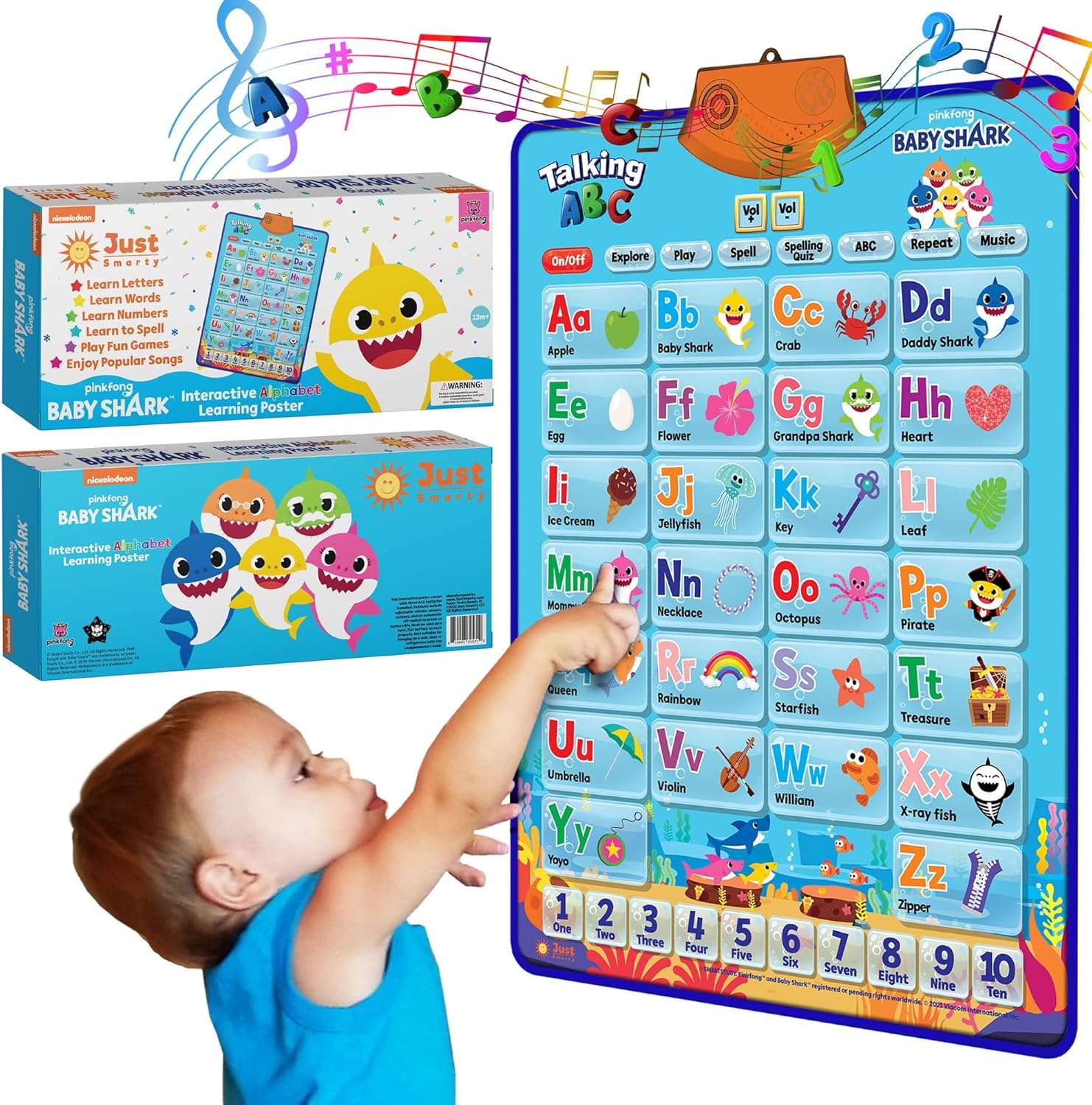 Alfabet Muurposter | Logopedie Montessori speelgoed, educatief cadeau voor peuters van 1, 2, 3, 4, 5 jaar