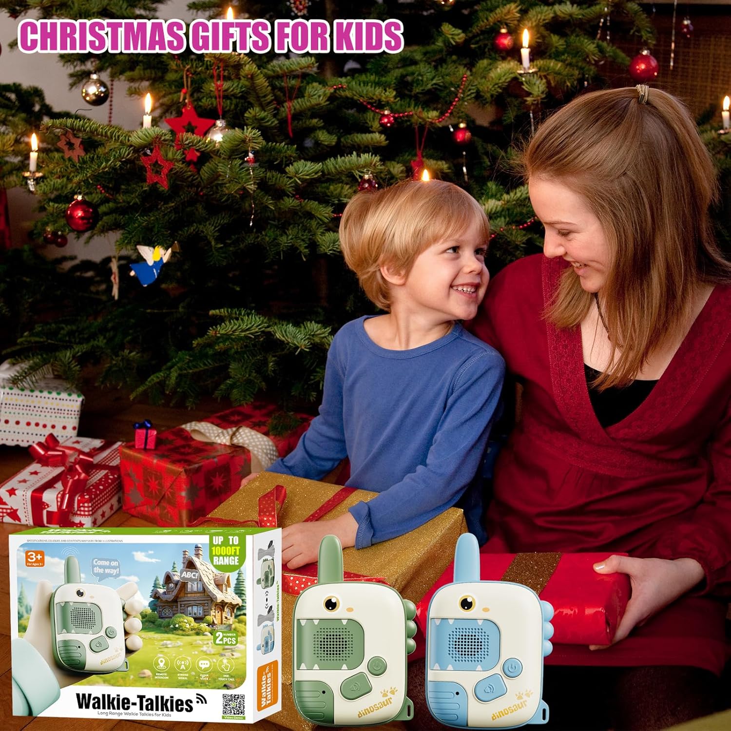 Walkie Talkies Eenhoorn – 2-Pack Speelgoed voor Meisjes 3-10 jr Buiten Spel