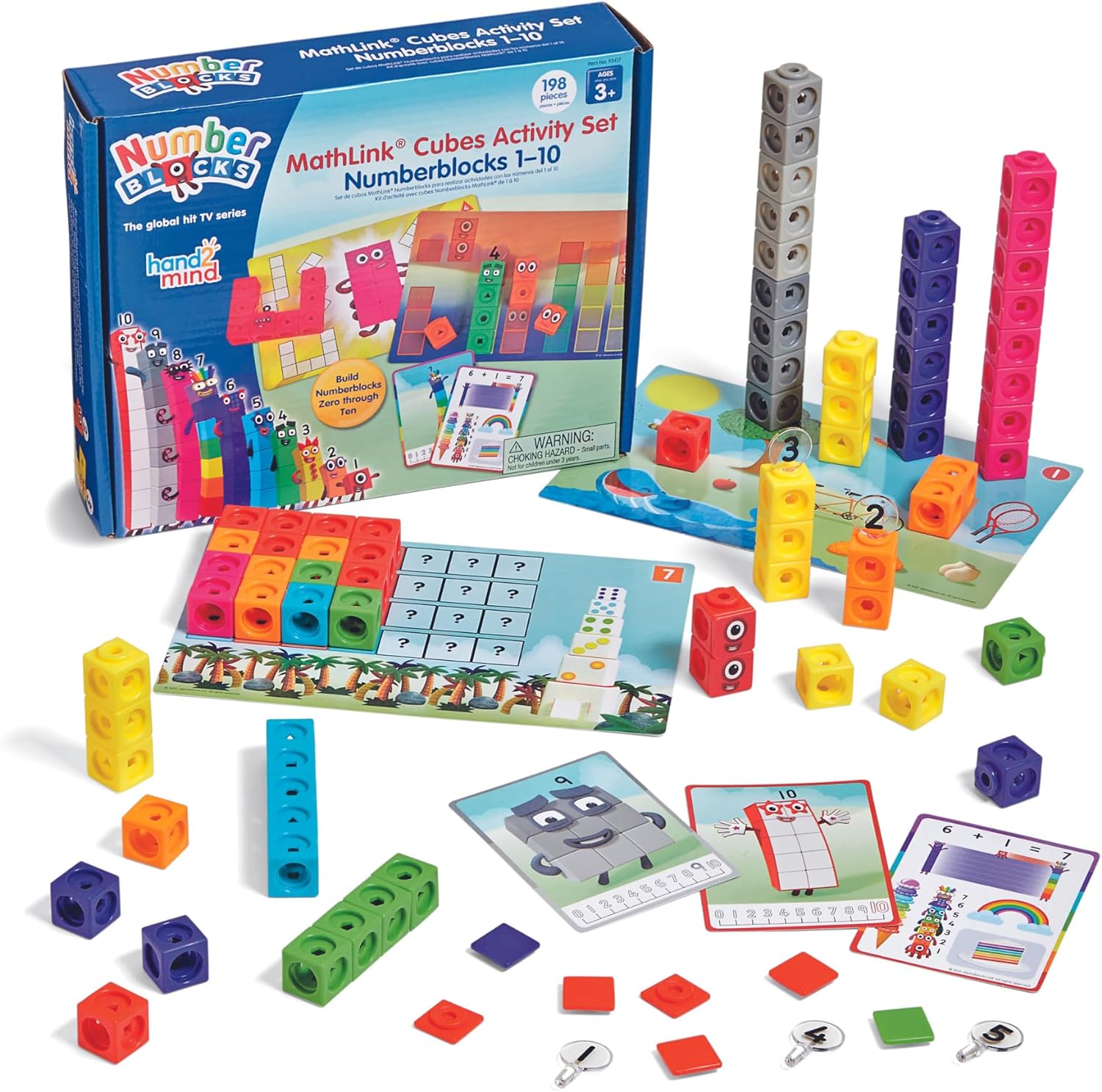MathLink Cubes Numberblocks 1-10 | Kleuterschool Tellen & Wiskunde Activiteit Set | Educatief Speelgoed voor Kids 3-5 | Cadeau voor Jongens & Meisjes
