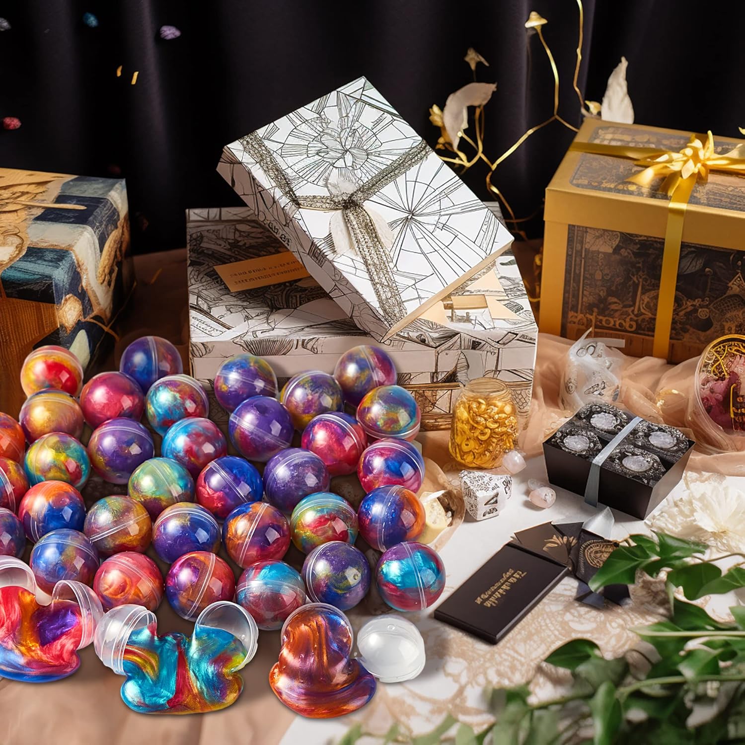 Slijm Party Favor – 24x Galaxy Slijmballen Anti-Stress Speelgoed Jongens & Meisjes