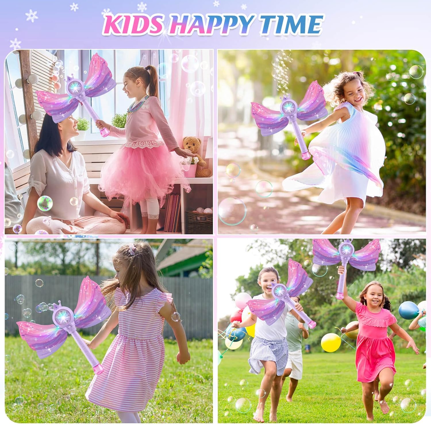 Bellenblaasmachine voor kinderen|LED & muziek met 2 oplossingen