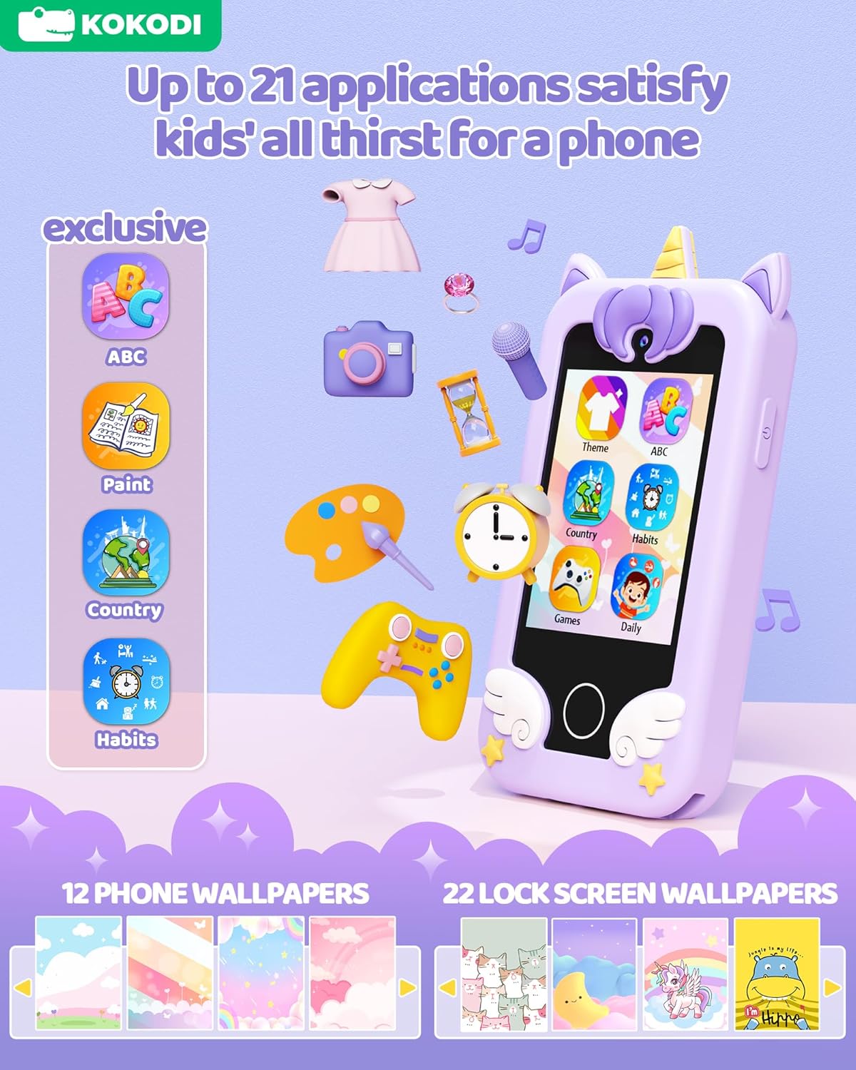 Kindersmartphone Speelgoed | Touchscreen Telefoon 3–10 Jaar