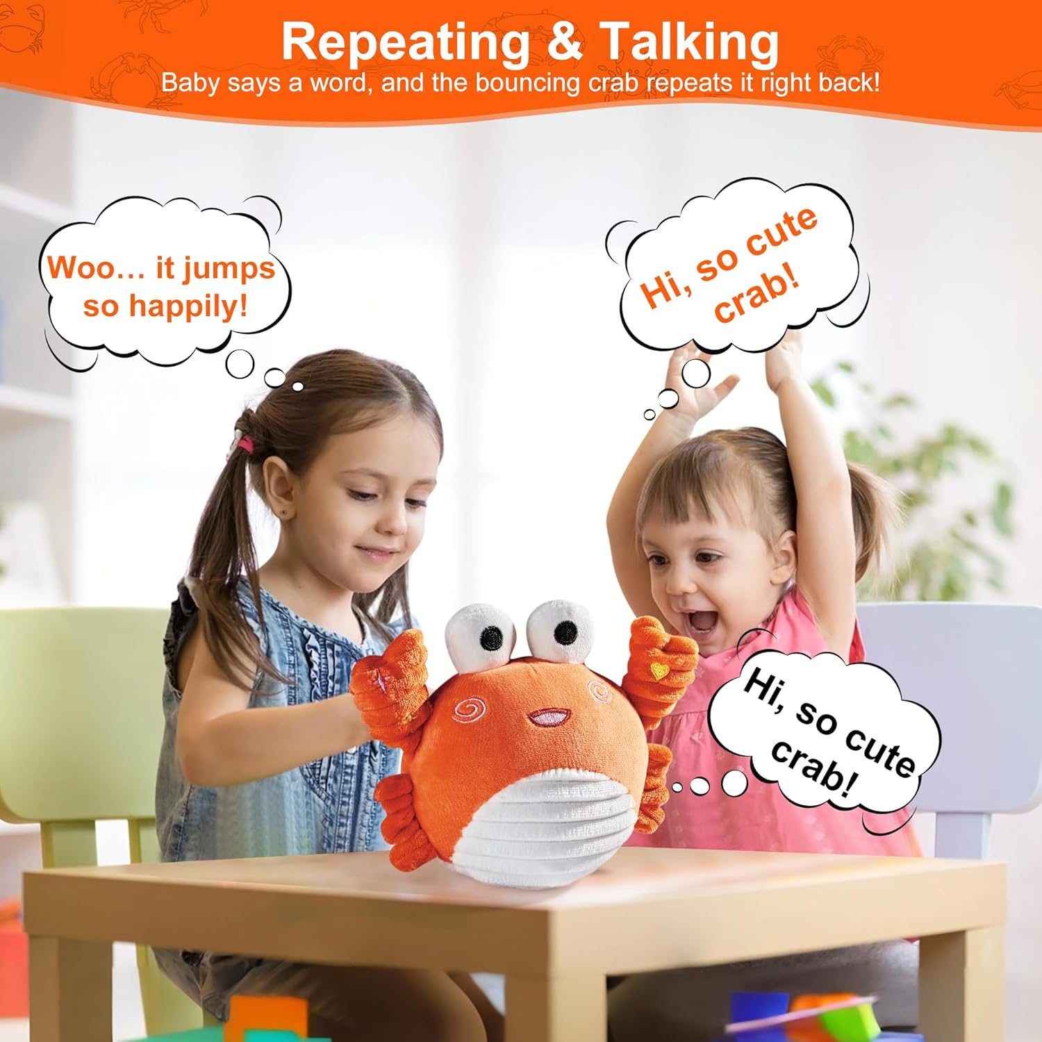 Muzikale Kruipende Krab | Baby Speelgoed 0–12 Maanden