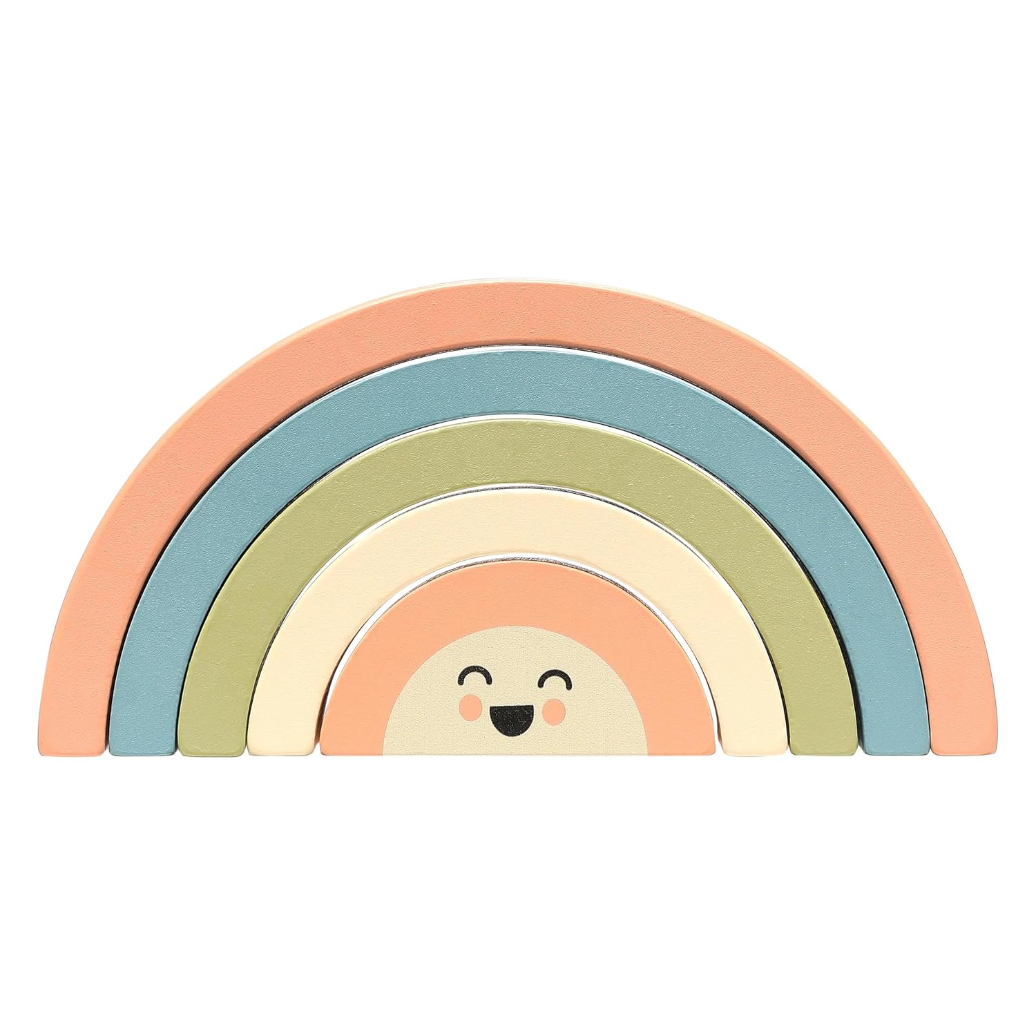 Kerst sneeuwpop stapeltoren | Houten educatief speelgoed