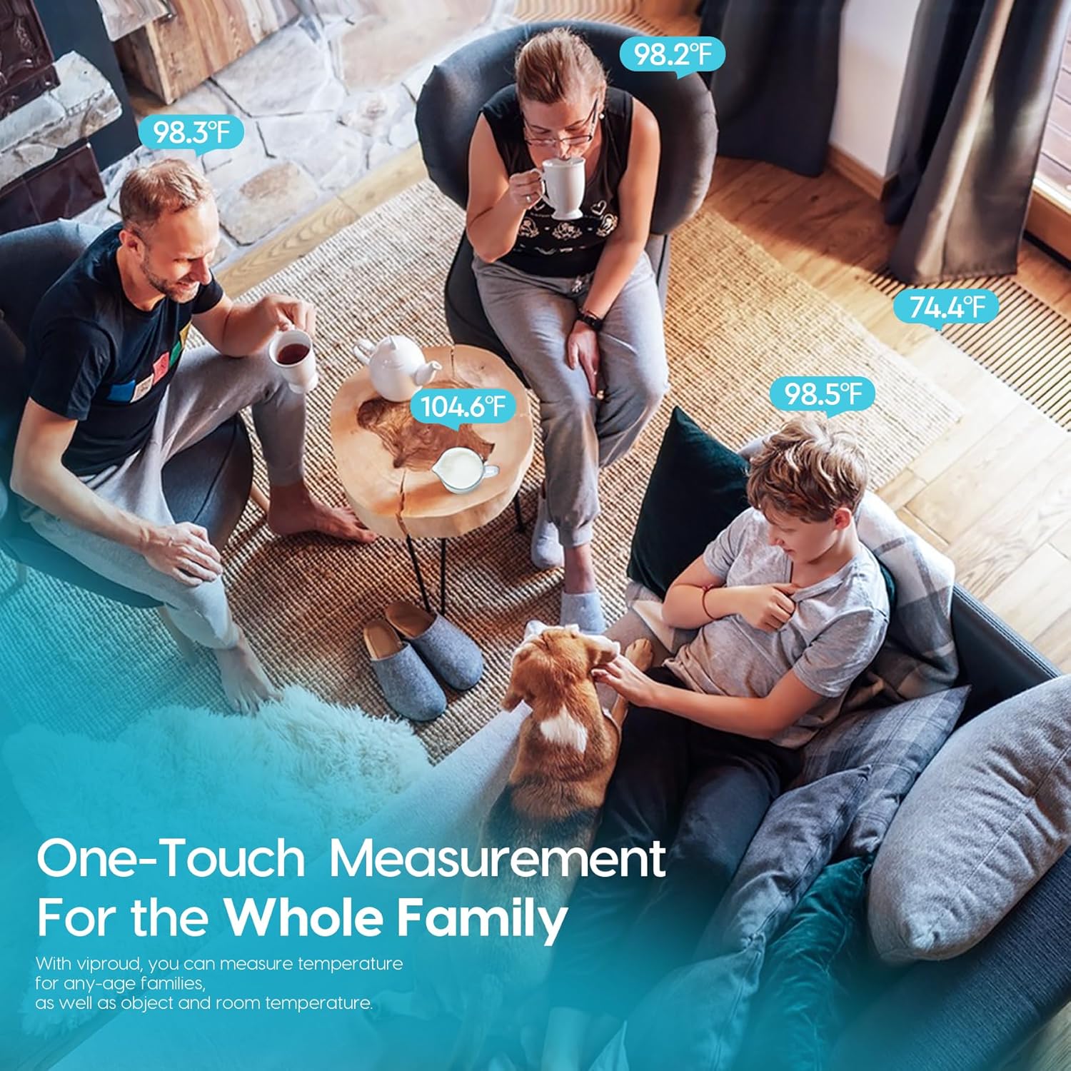 Thermometer voor volwassenen en kinderen l Nauwkeurige babythermometer l Koortsalarm & Slimme modus