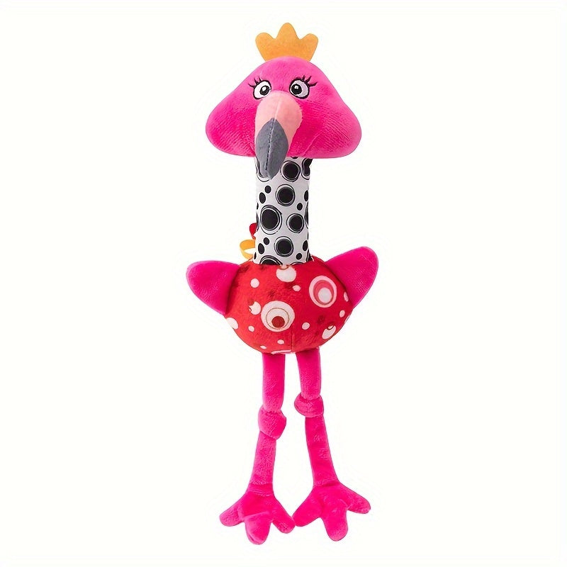 Leuk Pluche Rammel Speelgoed voor Baby's - Interactieve Griptraining, Zacht Polyester, Gemengde Kleuren - Perfect Nieuwjaars-, Thanksgiving- en Verjaardagscadeau