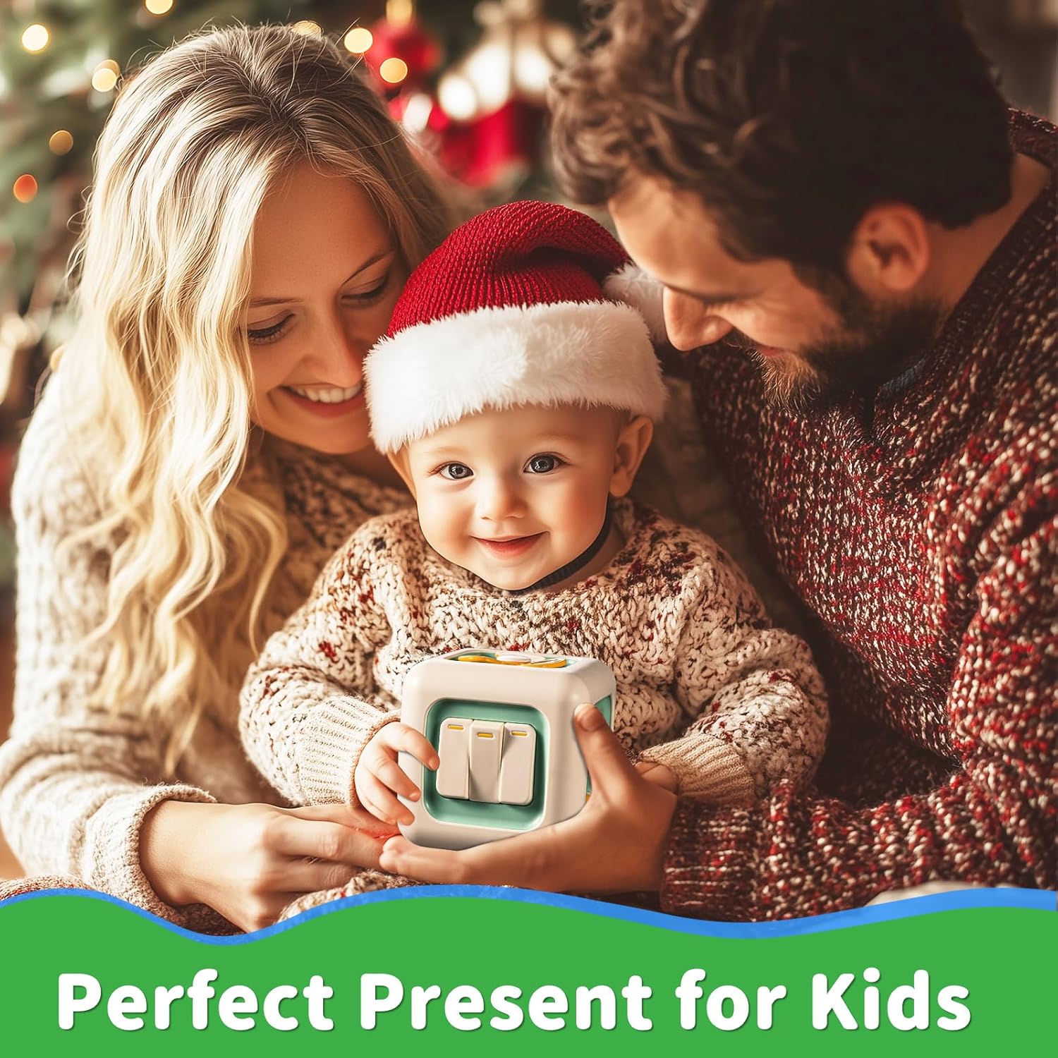 Montessori Sensorische Kubus 1+ Jaar | Educatief Speelgoed voor Motorische Ontwikkeling | Reiscadeau voor Kinderen