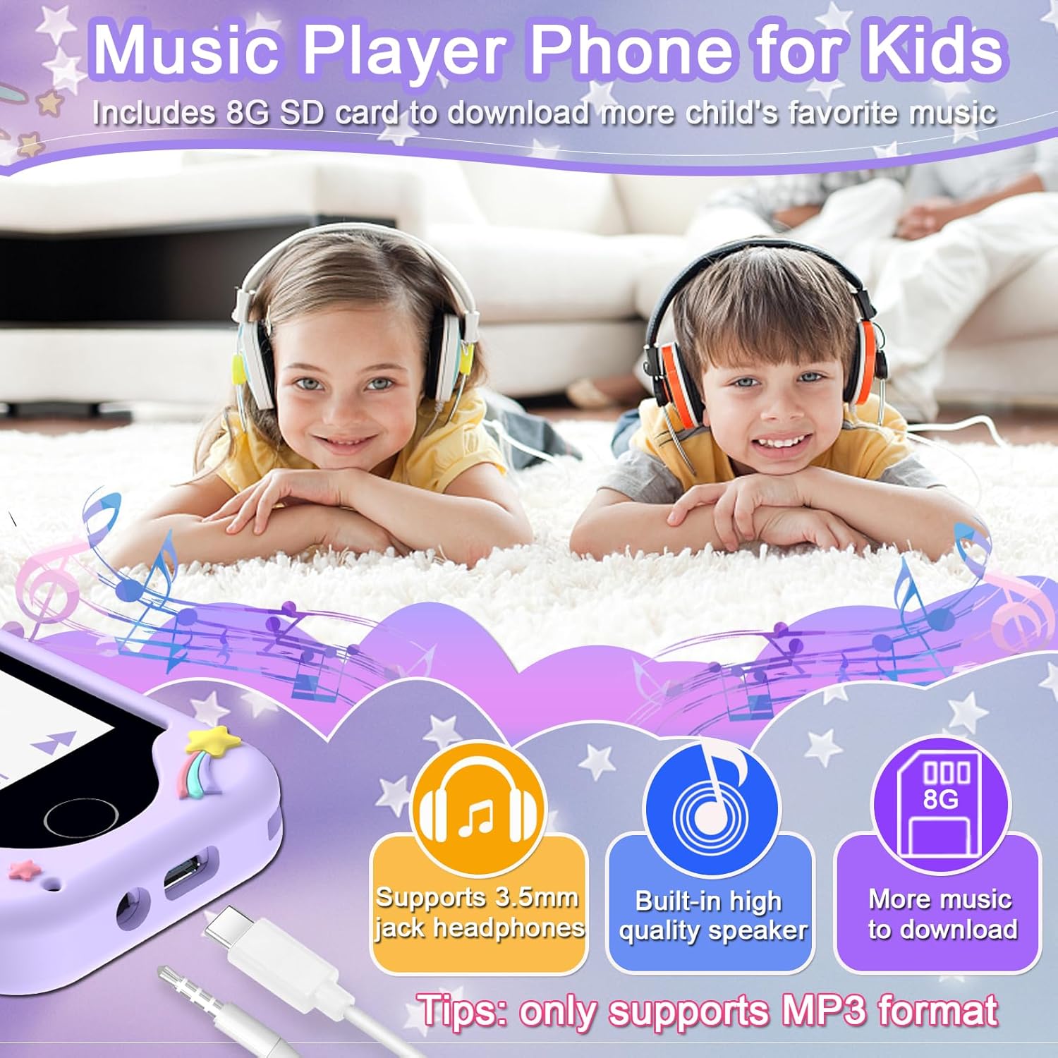 Kinder smartphone speelgoed | Touchscreen leerspel telefoon met dual camera