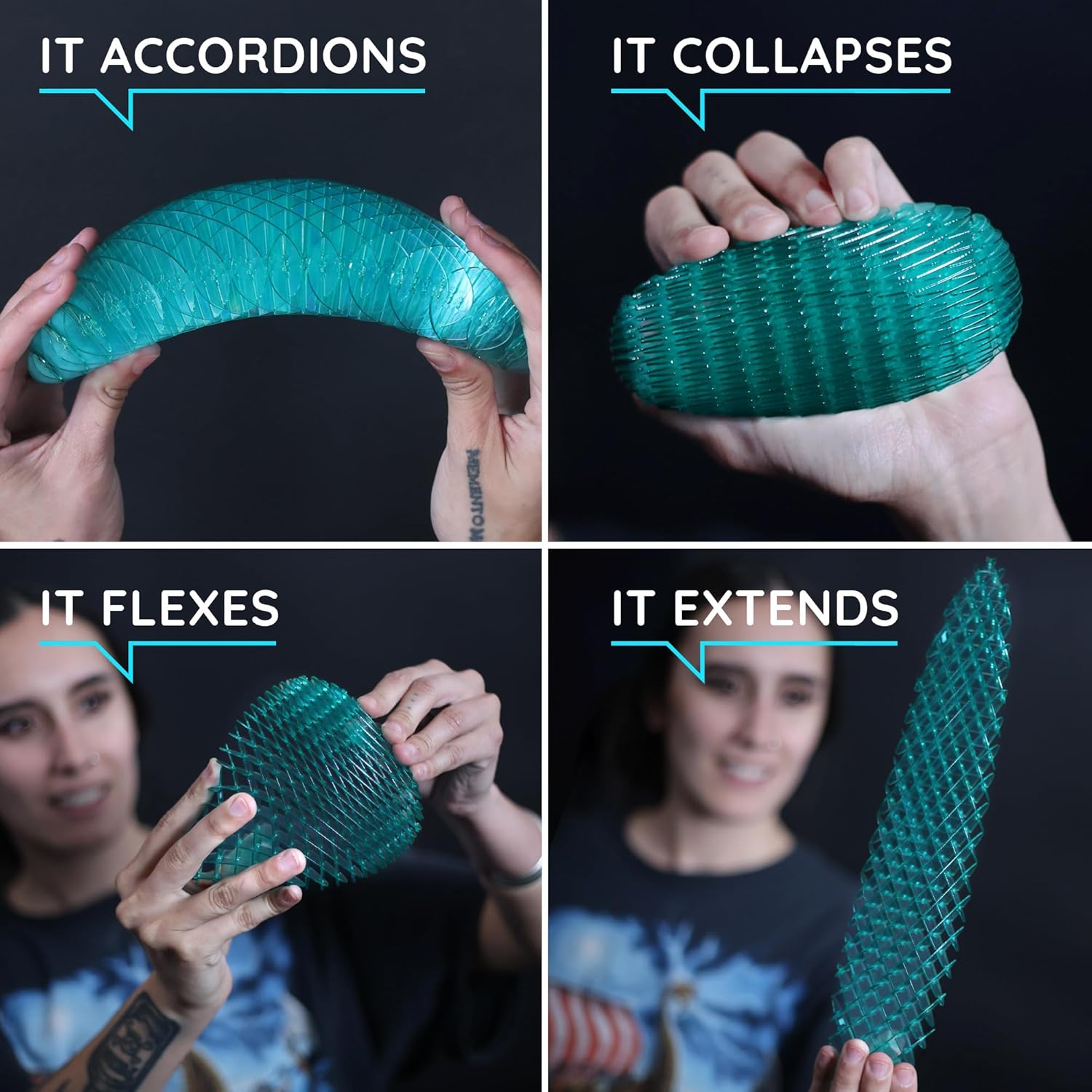 Fidget Worm Speeltje – Stil Bureau Fidget voor Kinderen & Volwassenen, Regenboog