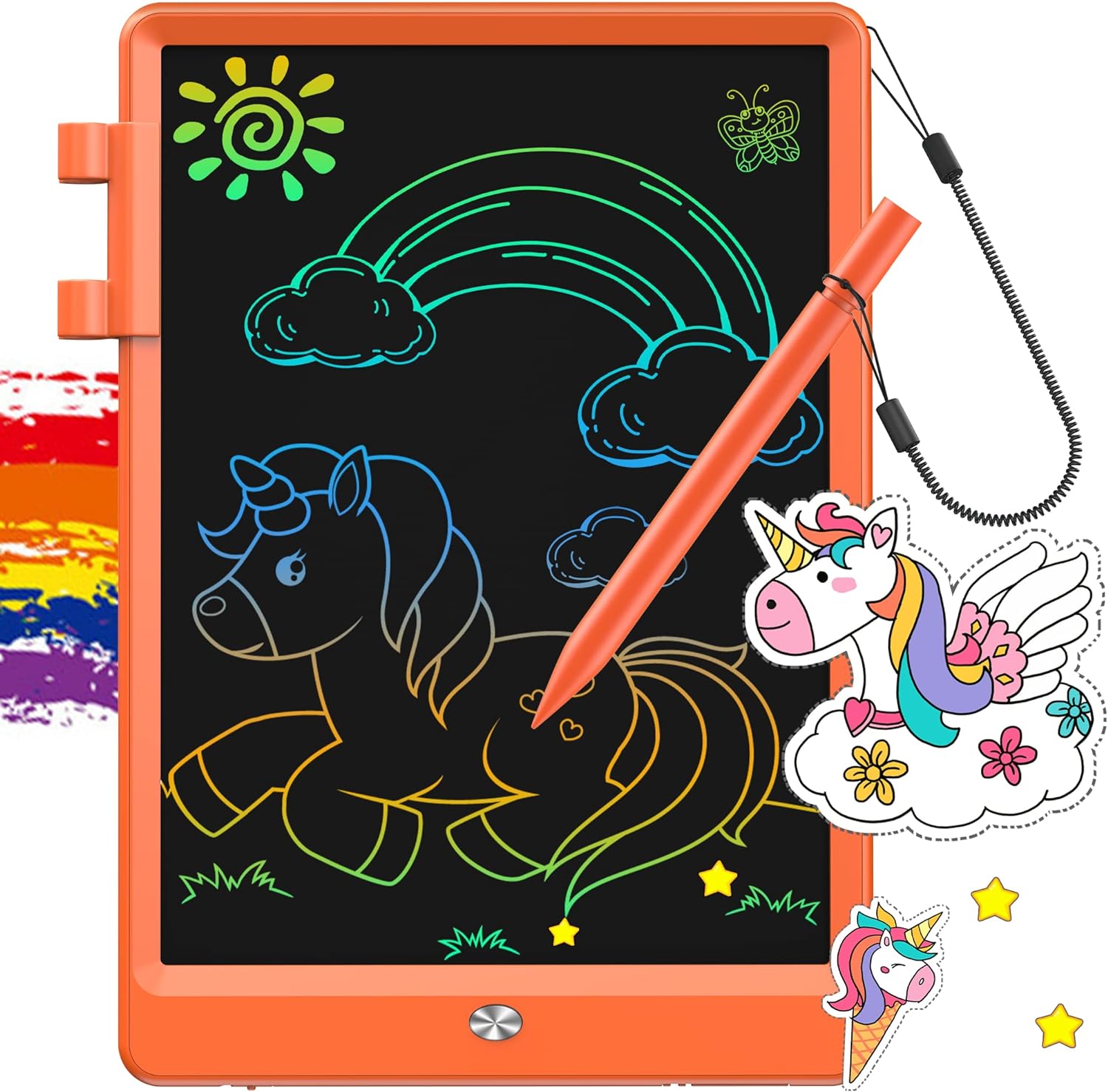 LCD Schrijftablet voor Kids | 10 Inch Doodle Bord | Draagbare Educatieve Tekenpad | Verjaardagscadeau voor Jongens & Meisjes 3-8 Jaar