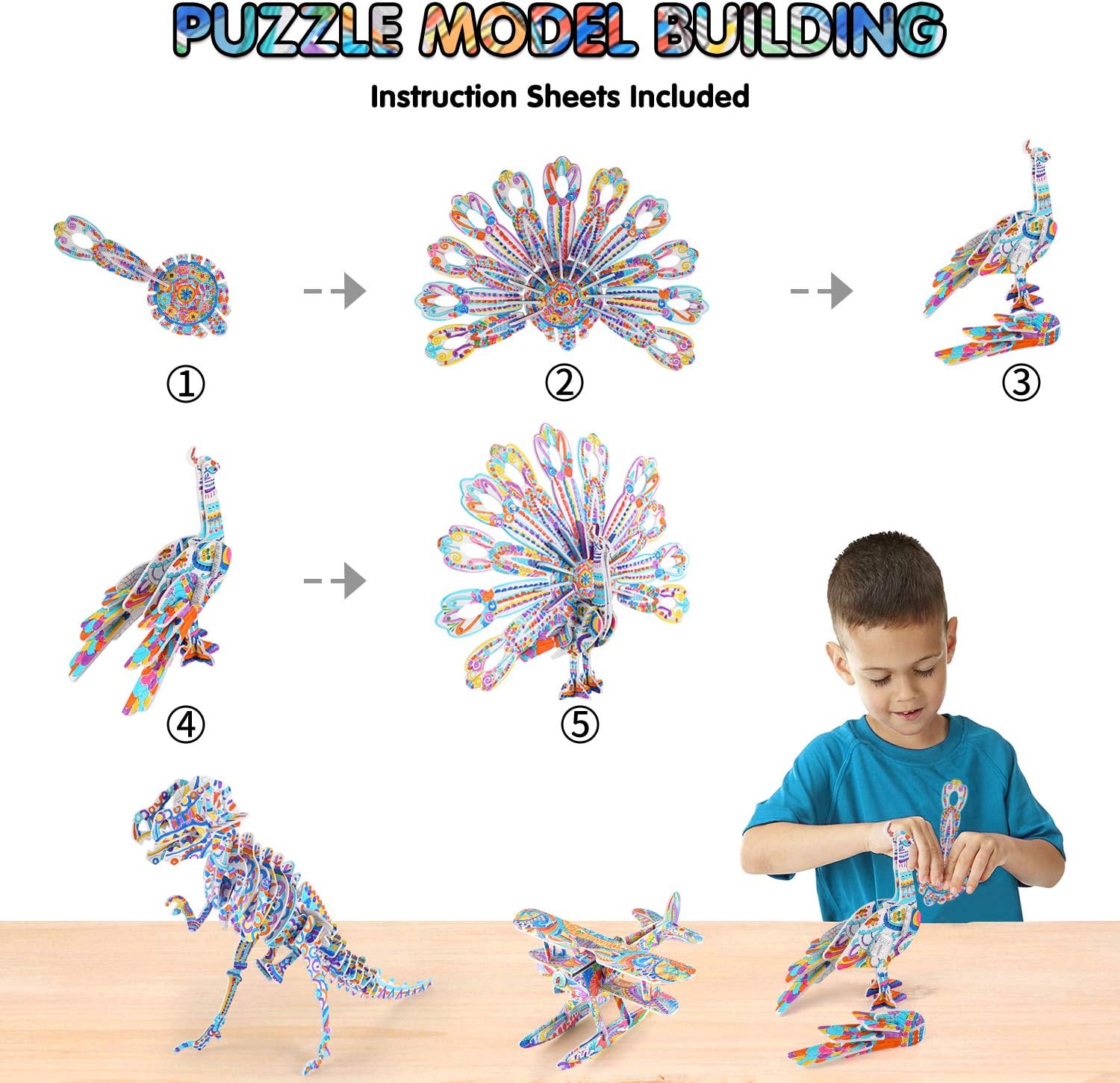 3D Schilderkit voor Kinderen 6-12 Jaar | Creatieve Knutselactiviteiten | Educatief Verjaardagscadeau | STEM-Activiteiten