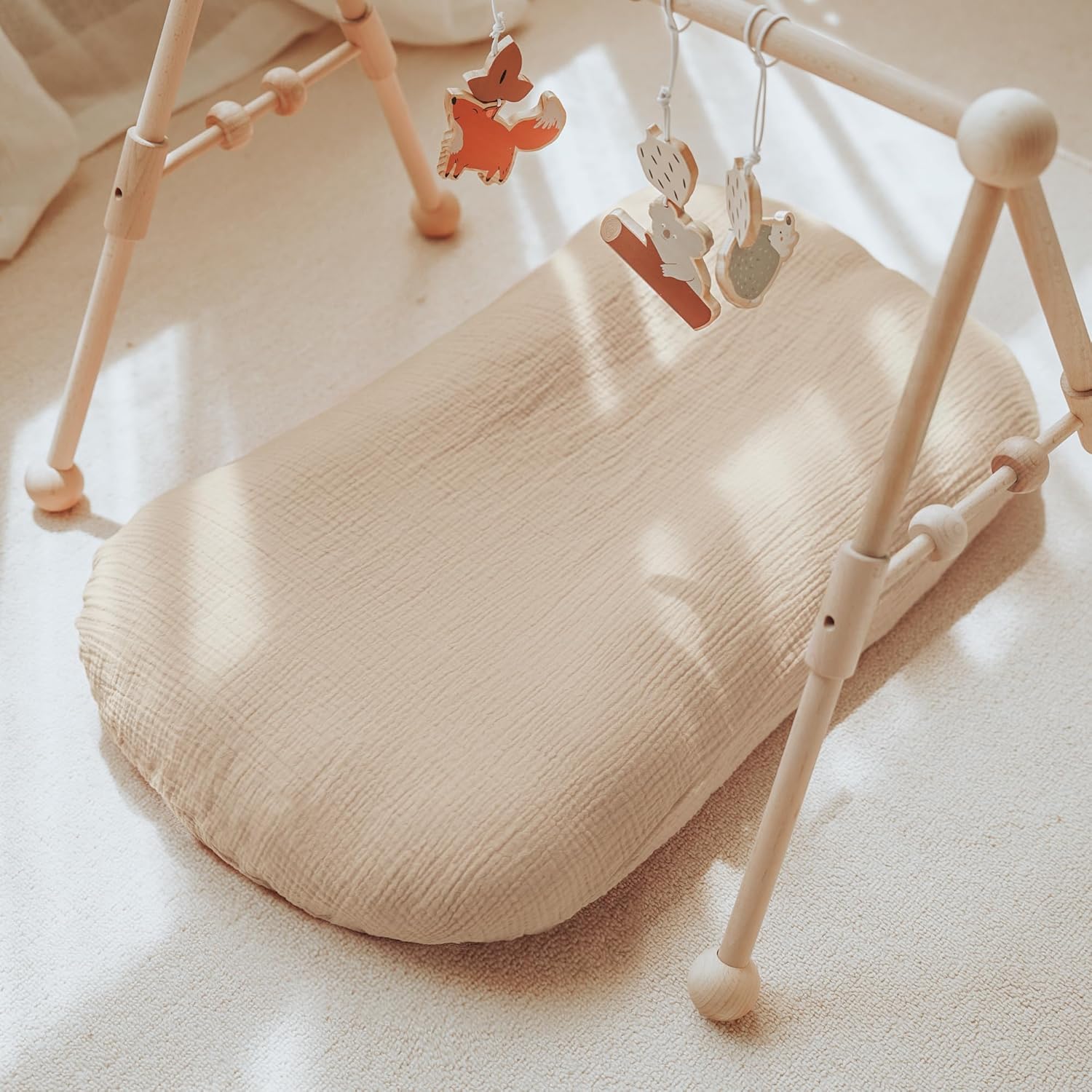 2 Pack Baby Lounger Overtrek | Zachte en Ademende Lounger Overtrek voor Pasgeborenen