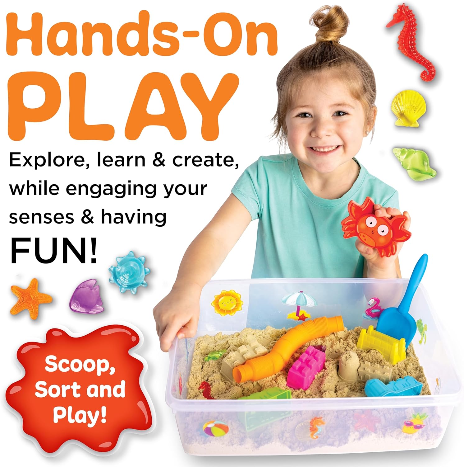 Sensory Bin Construction Zone Speelset | Graafmachine Speelgoed voor 3-5 Jaar Oud | Educatief Buitenspeelgoed en Activiteiten voor Kinderen