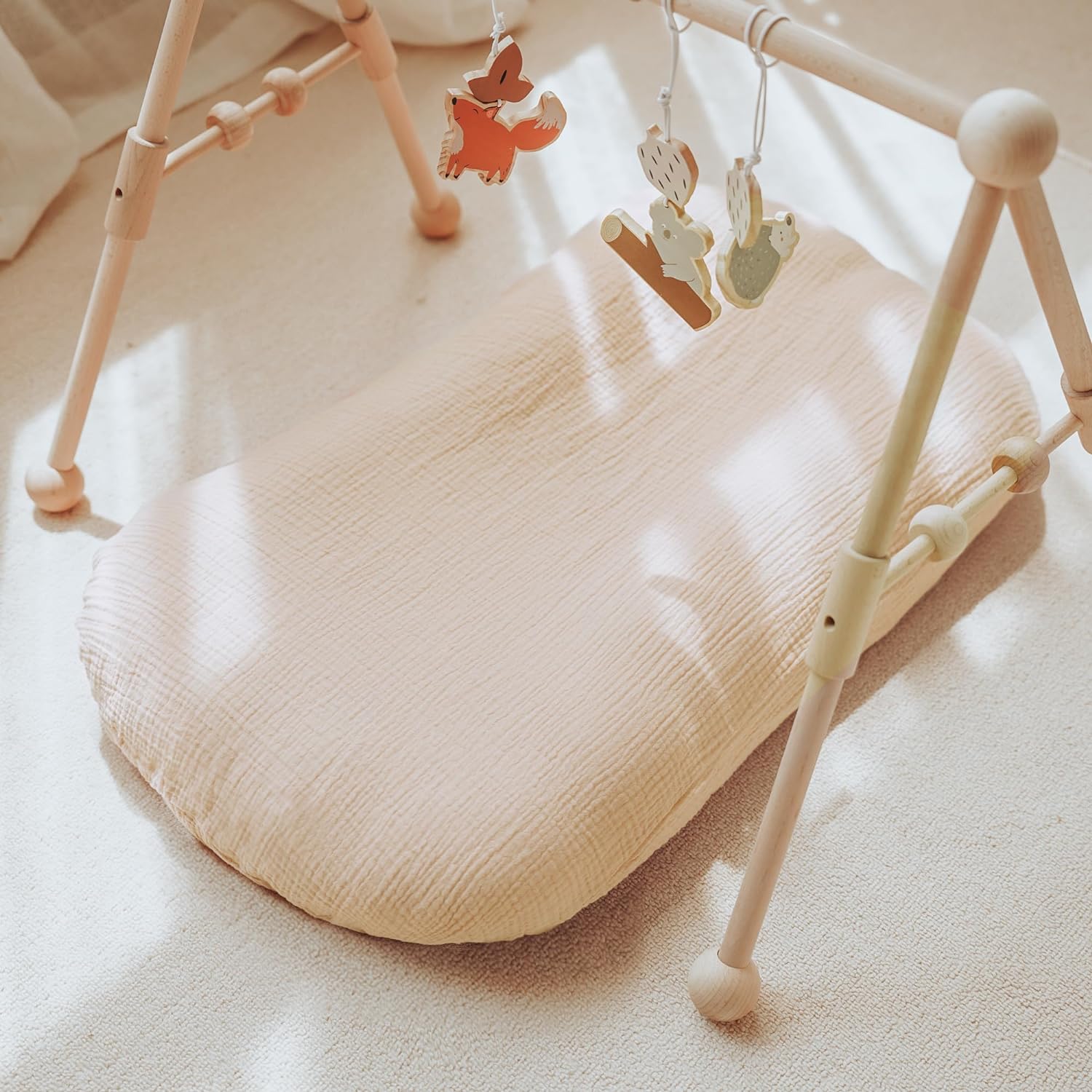 2 Pack Baby Lounger Overtrek | Zachte en Ademende Lounger Overtrek voor Pasgeborenen