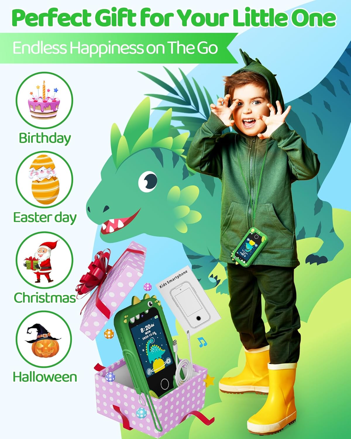 Kindersmartphone Speelgoed | Touchscreen Telefoon 3–10 Jaar