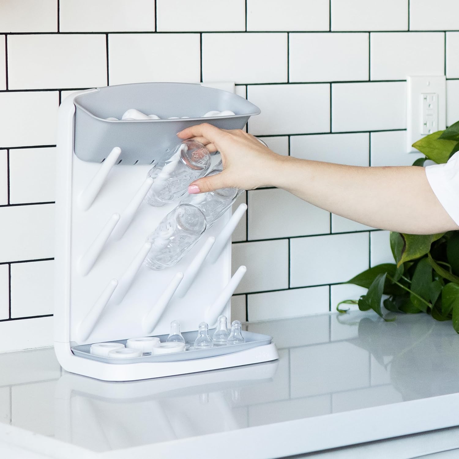 Verticale Flesdroogrek voor Baby's | Babyaccessoires Flesorganizer en Antislip Droogplank